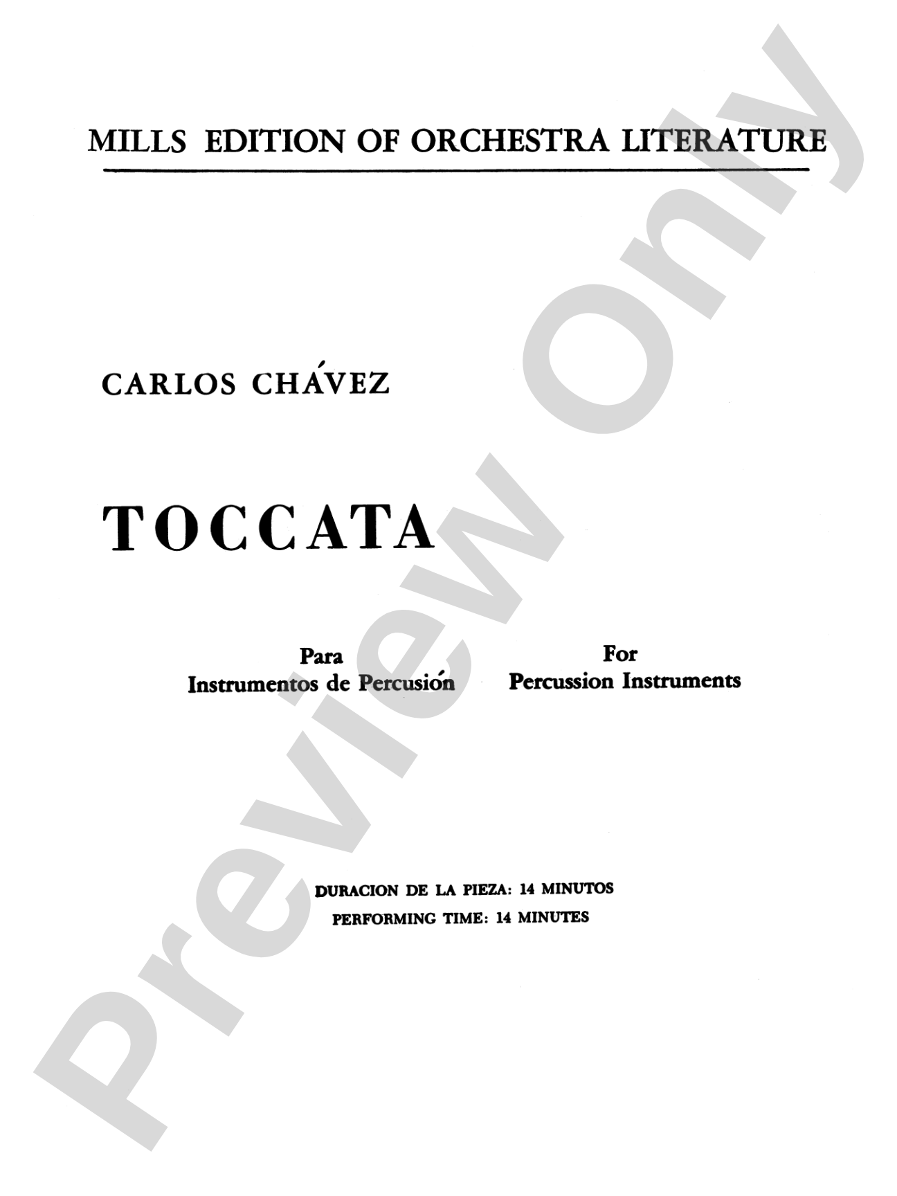 Toccata: Percussion Ensemble Book