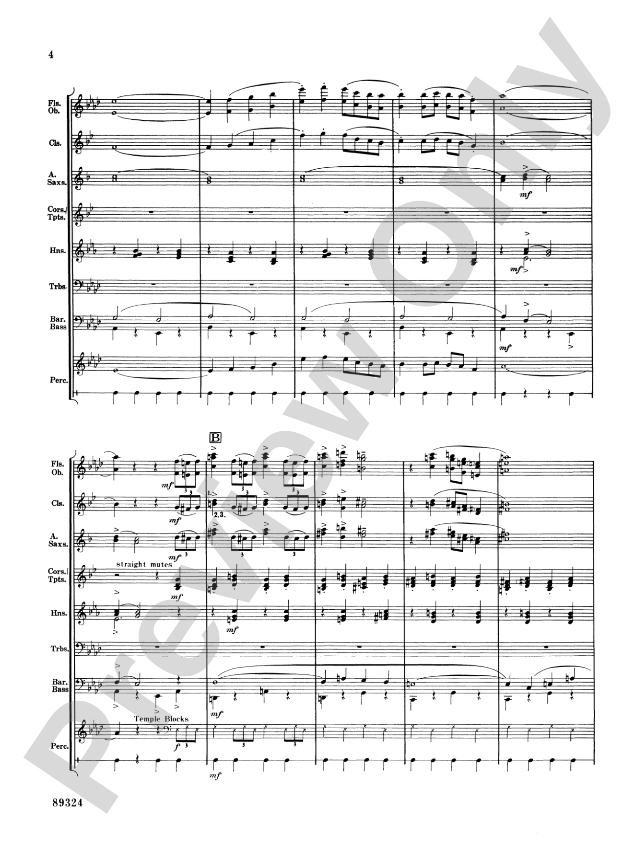 Sleigh Ride: Concert Band Conductor Score & Parts