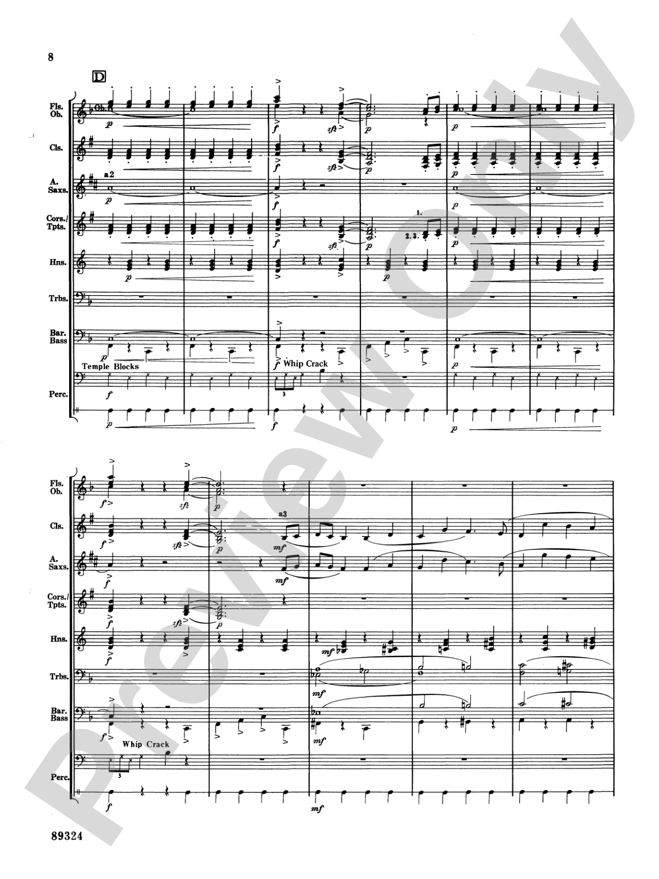 Sleigh Ride: Concert Band Conductor Score & Parts