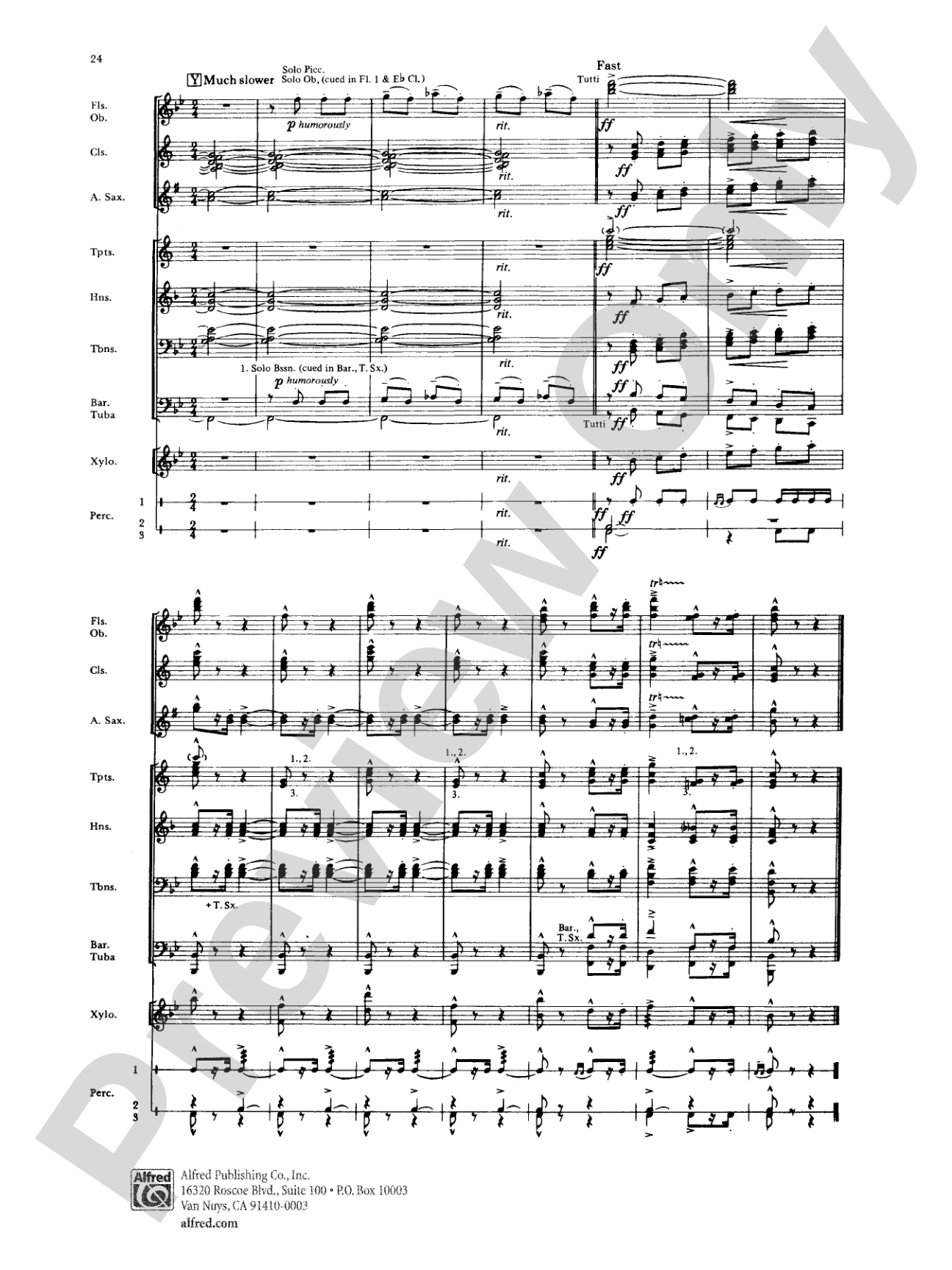 Leroy Anderson Portrait: Concert Band Conductor Score & Parts