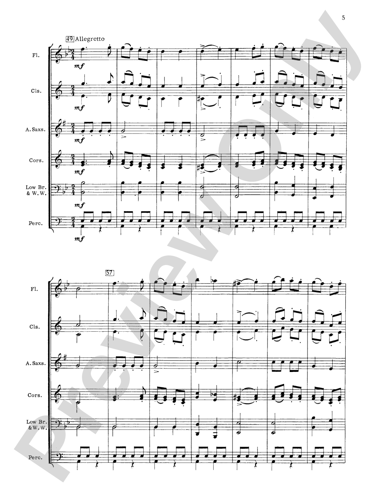 Air and Alleluia: Concert Band Conductor Score & Parts