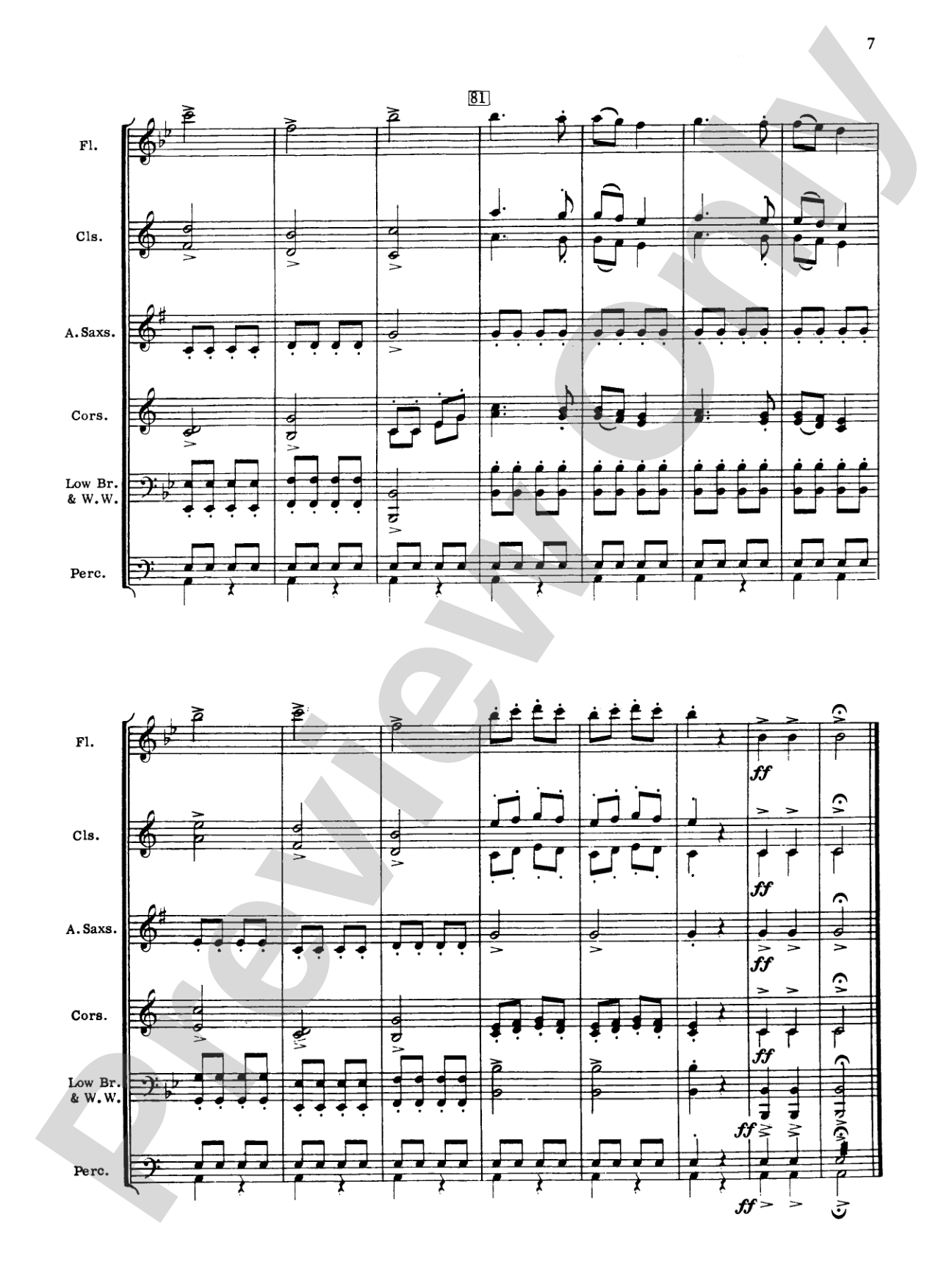 Air and Alleluia: Concert Band Conductor Score & Parts