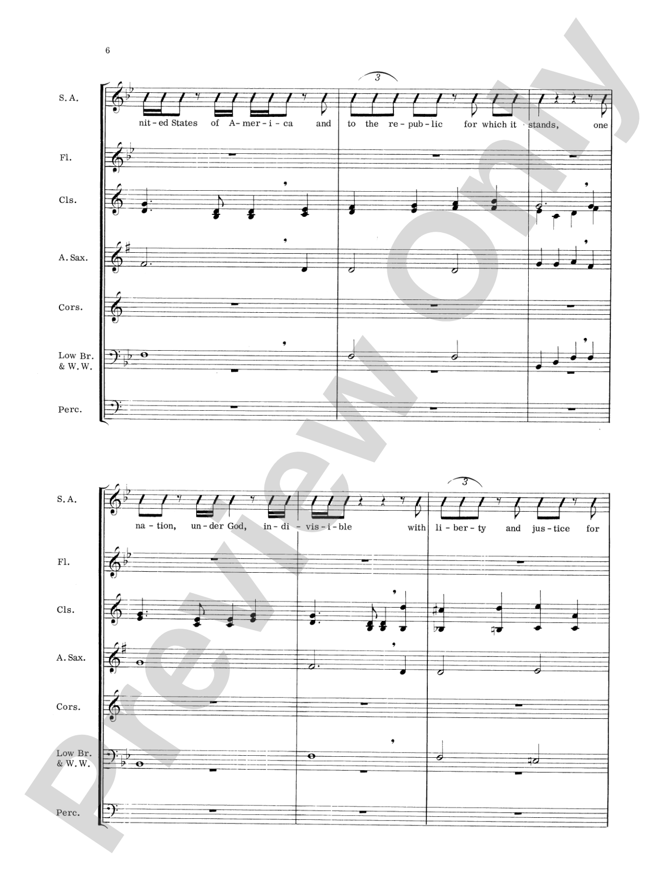 America, the Beautiful: Concert Band Conductor Score & Parts