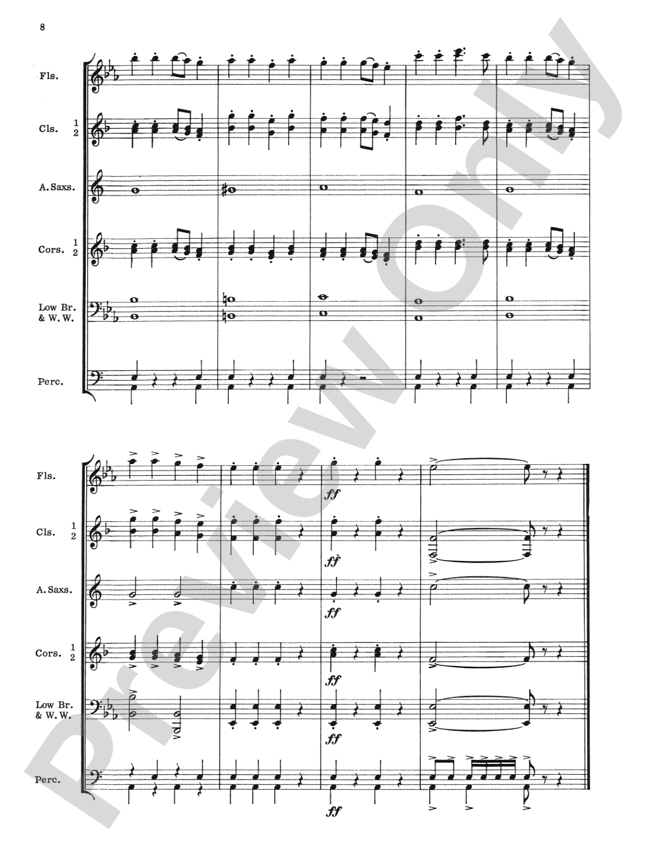 American Patrol: Concert Band Conductor Score & Parts