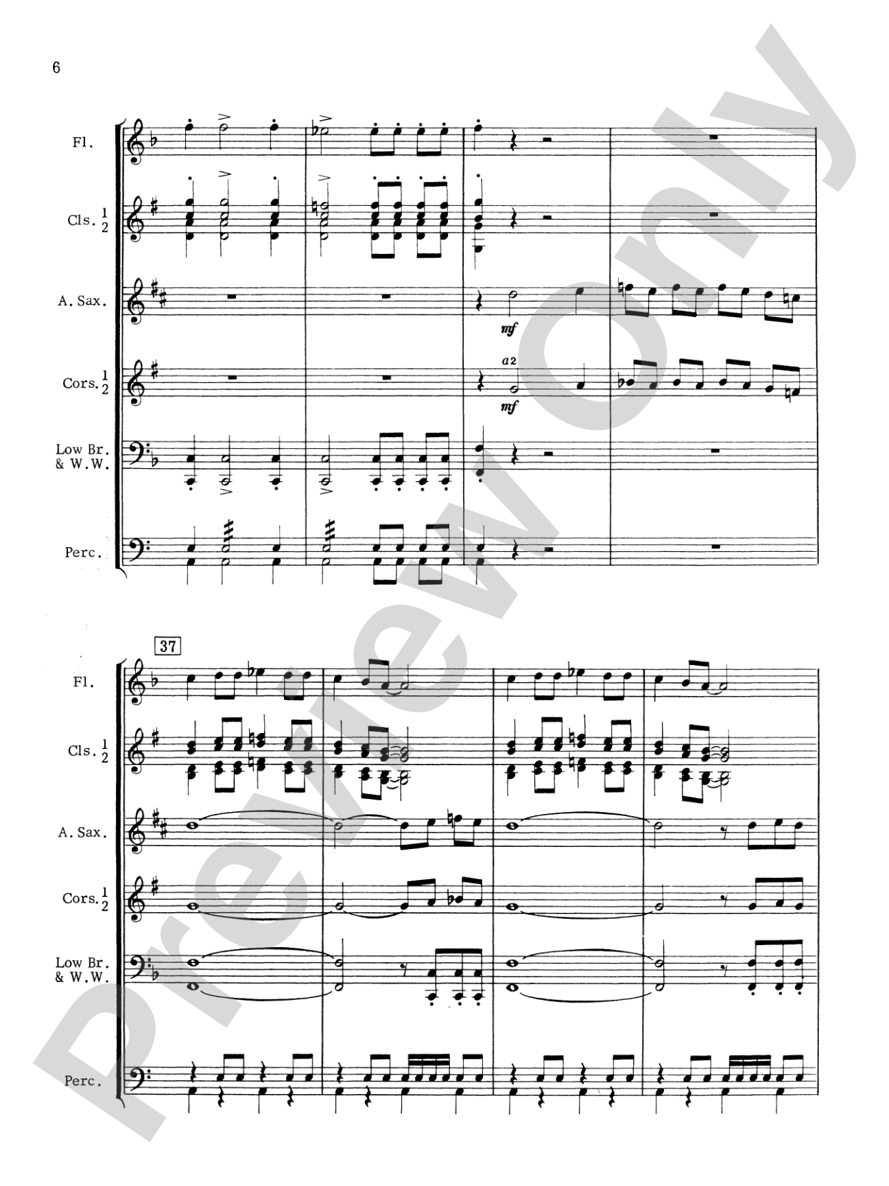 The Blue Rock (with optional Drum Set part): Concert Band Conductor Score & Parts