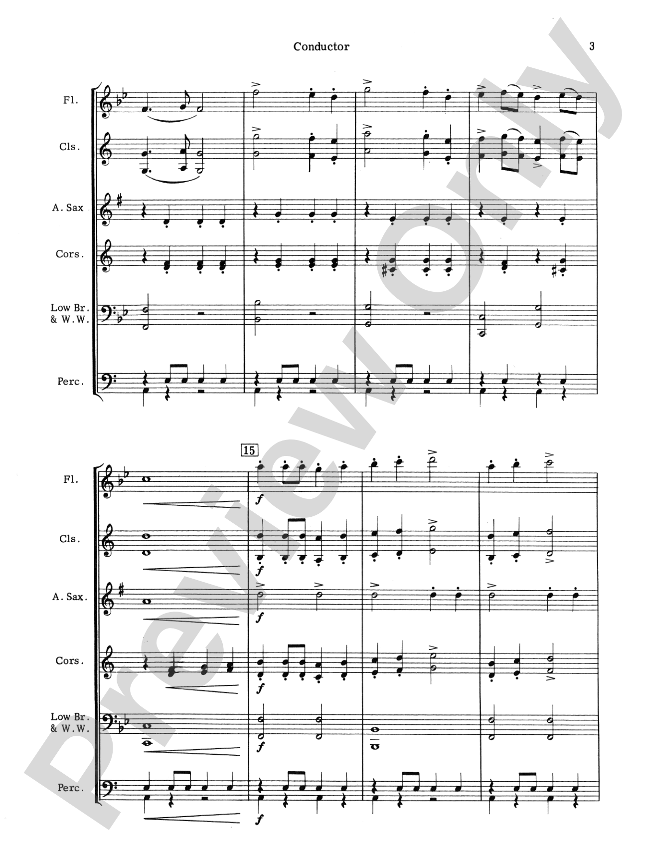 March Militaire: Concert Band Conductor Score & Parts