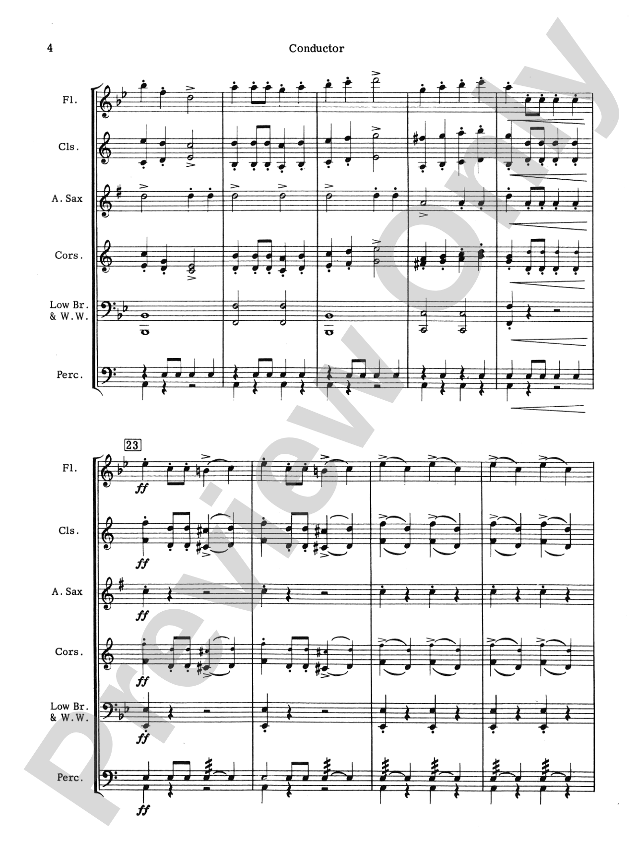 March Militaire: Concert Band Conductor Score & Parts