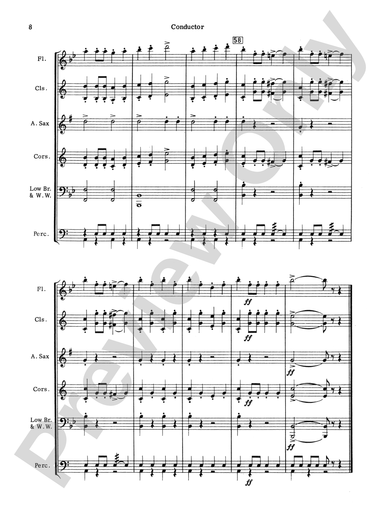 March Militaire: Concert Band Conductor Score & Parts