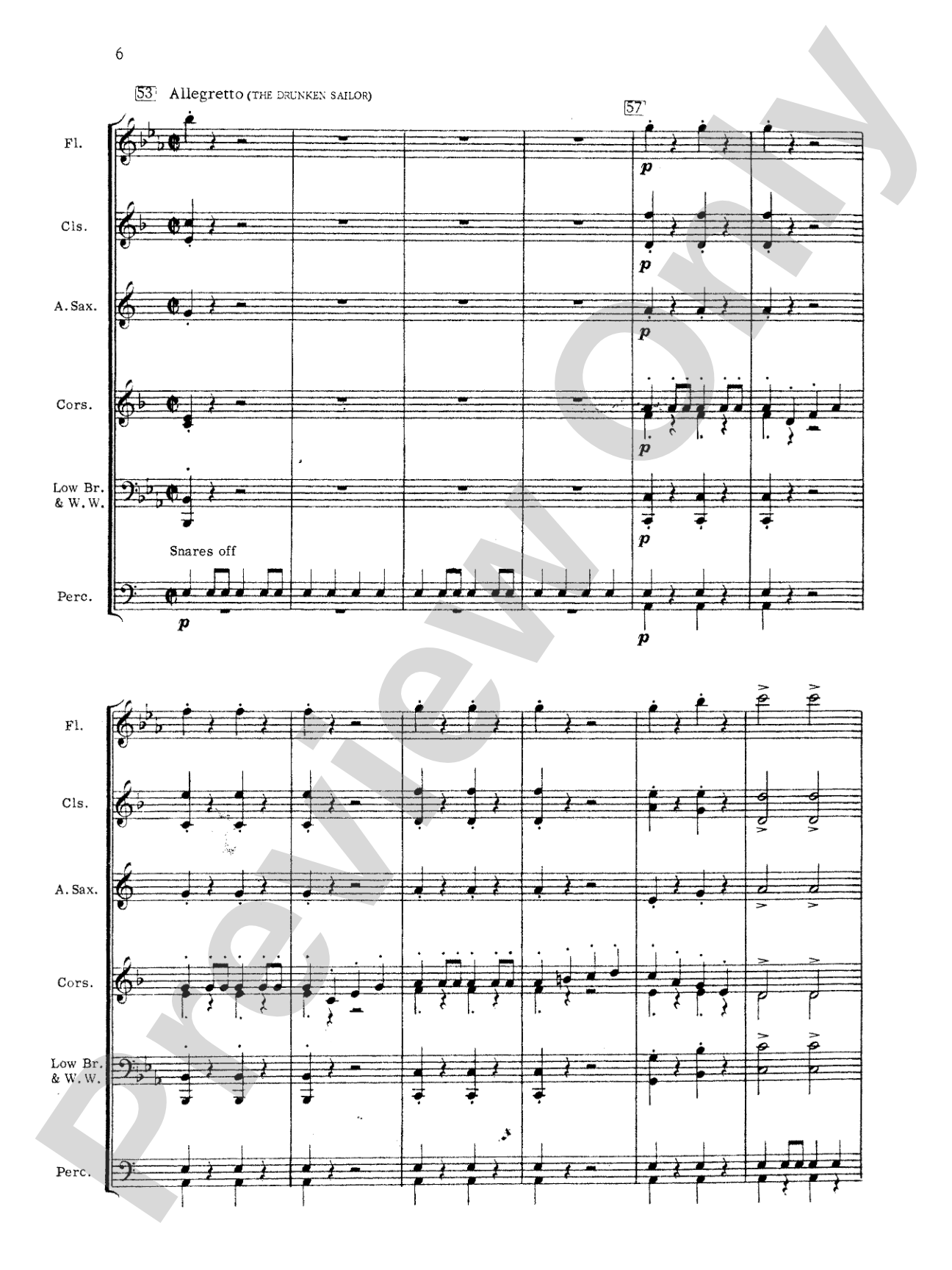 Songs of the Sea (Medley): Concert Band Conductor Score & Parts