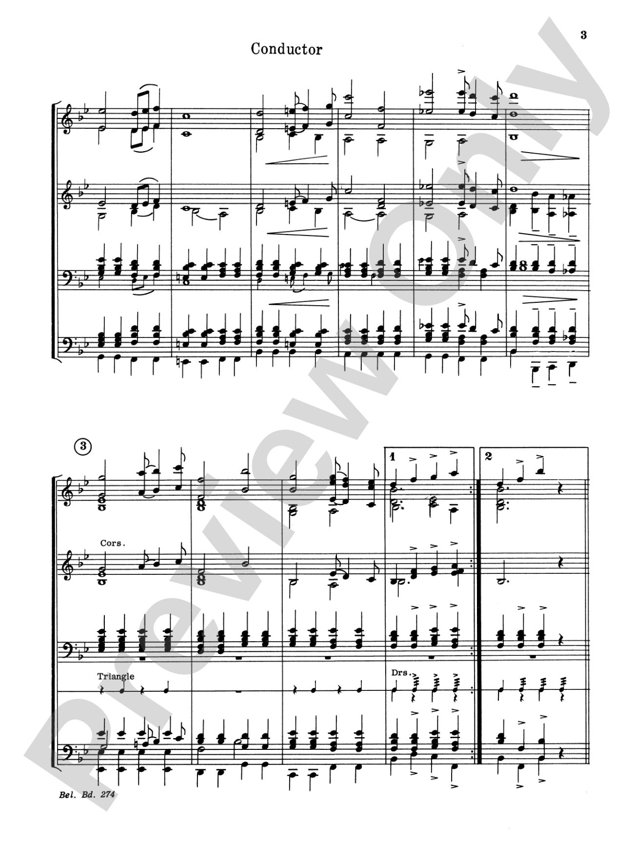 Pomp and Circumstance, Op. 39, No. 1 (Processional): Concert Band Conductor Score & Parts