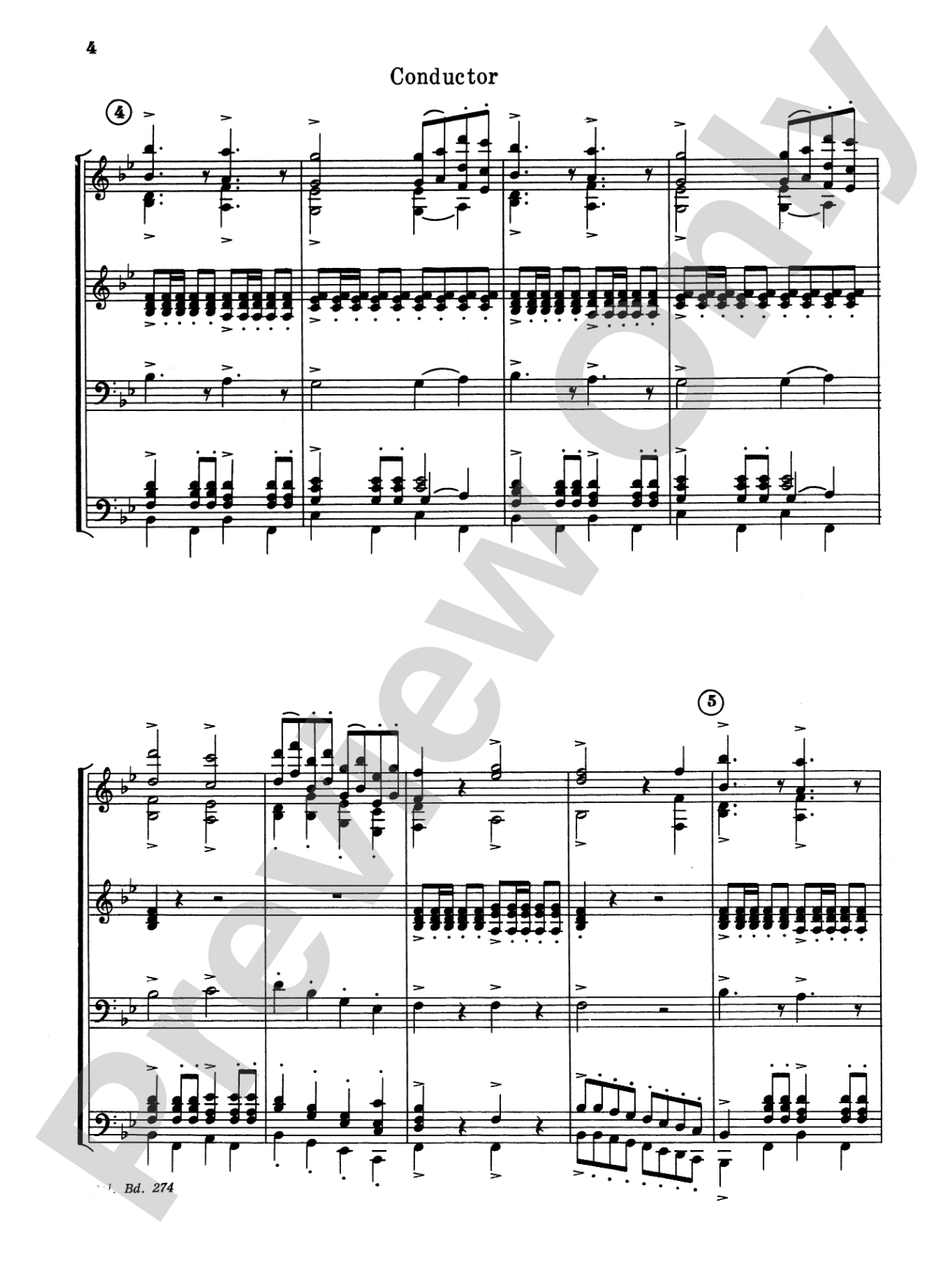 Pomp and Circumstance, Op. 39, No. 1 (Processional): Concert Band Conductor Score & Parts