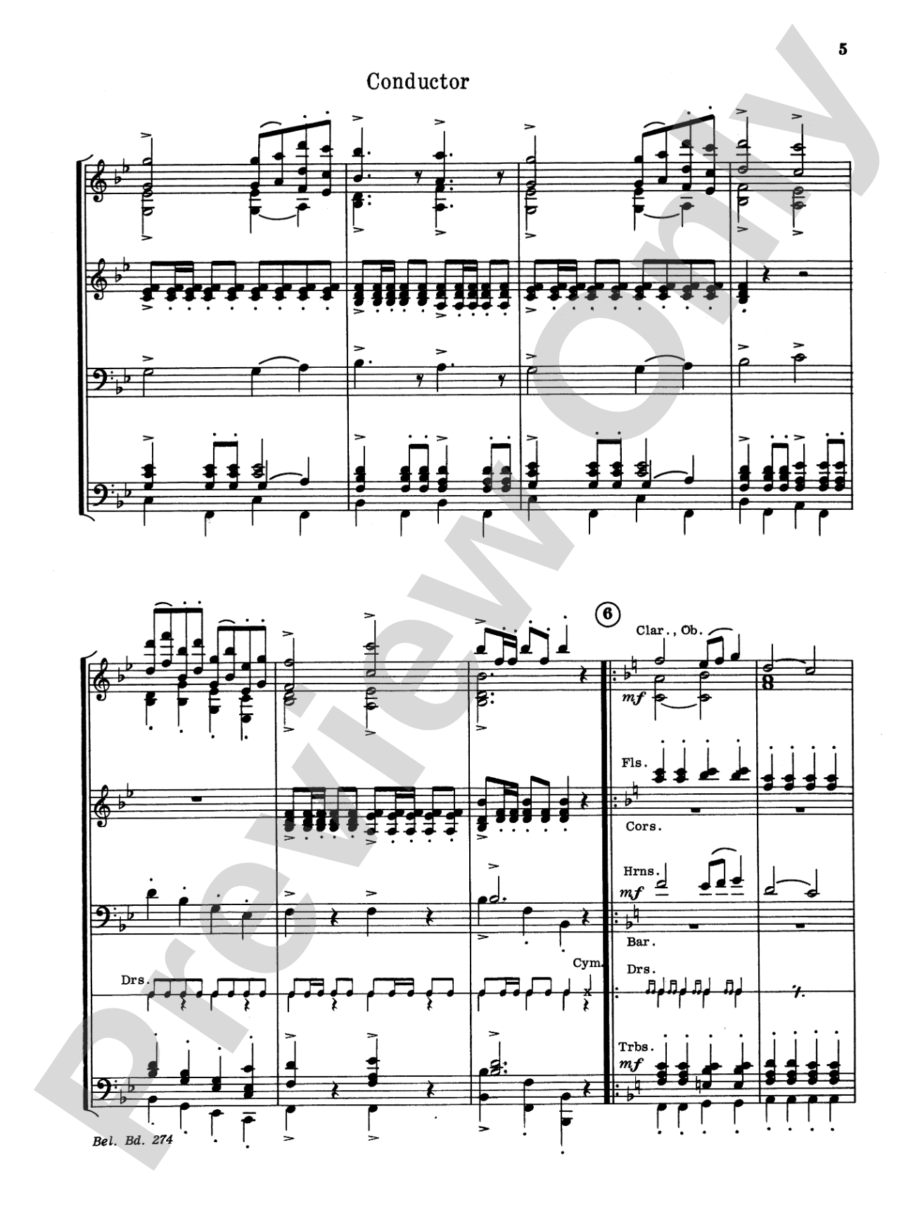 Pomp and Circumstance, Op. 39, No. 1 (Processional): Concert Band Conductor Score & Parts