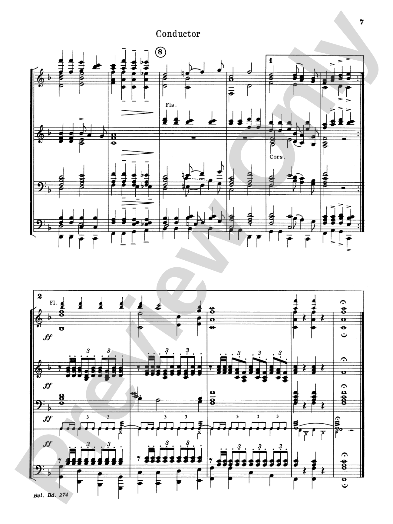Pomp and Circumstance, Op. 39, No. 1 (Processional): Concert Band Conductor Score & Parts