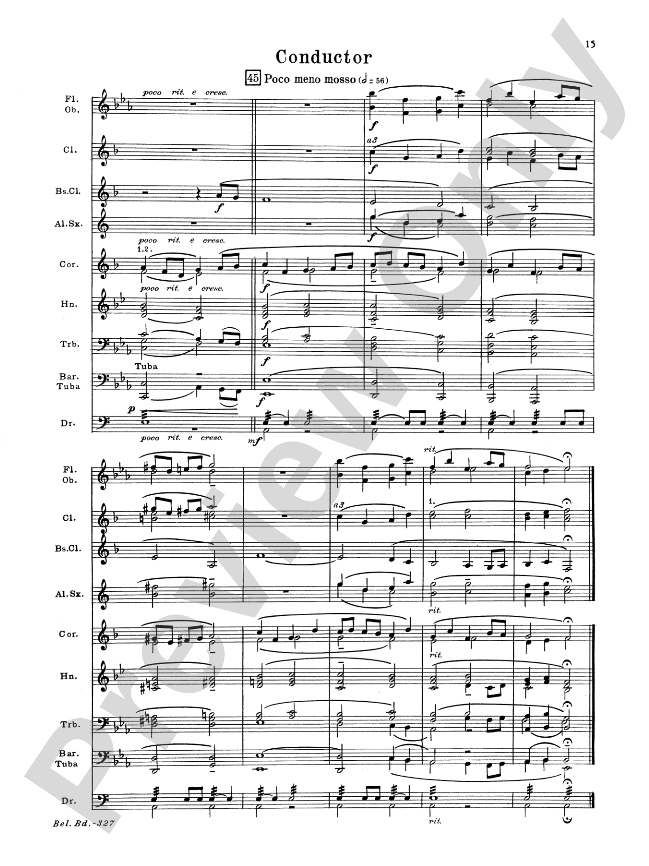 Sonatina for Band: Concert Band Conductor Score & Parts