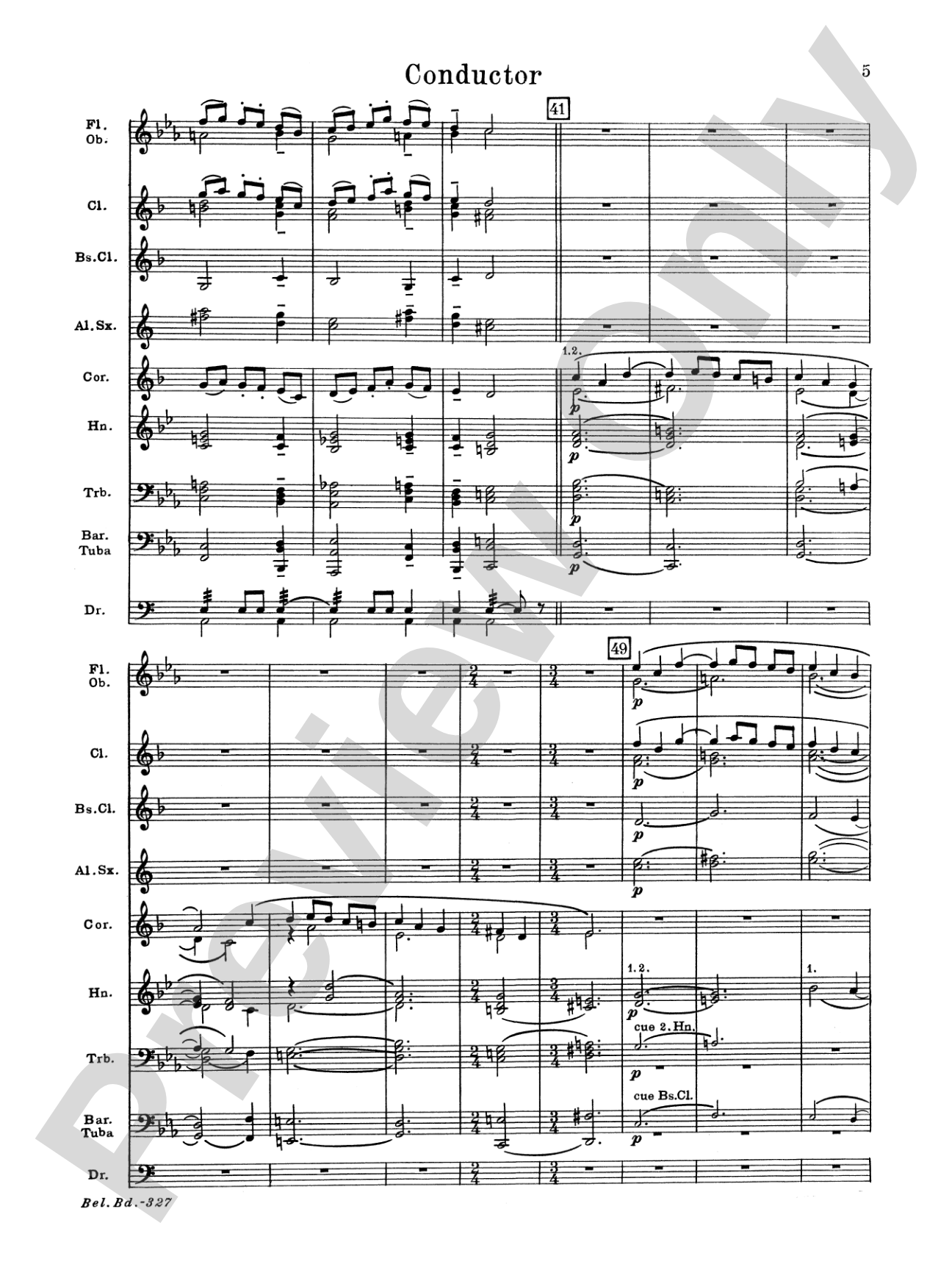 Sonatina for Band: Concert Band Conductor Score & Parts