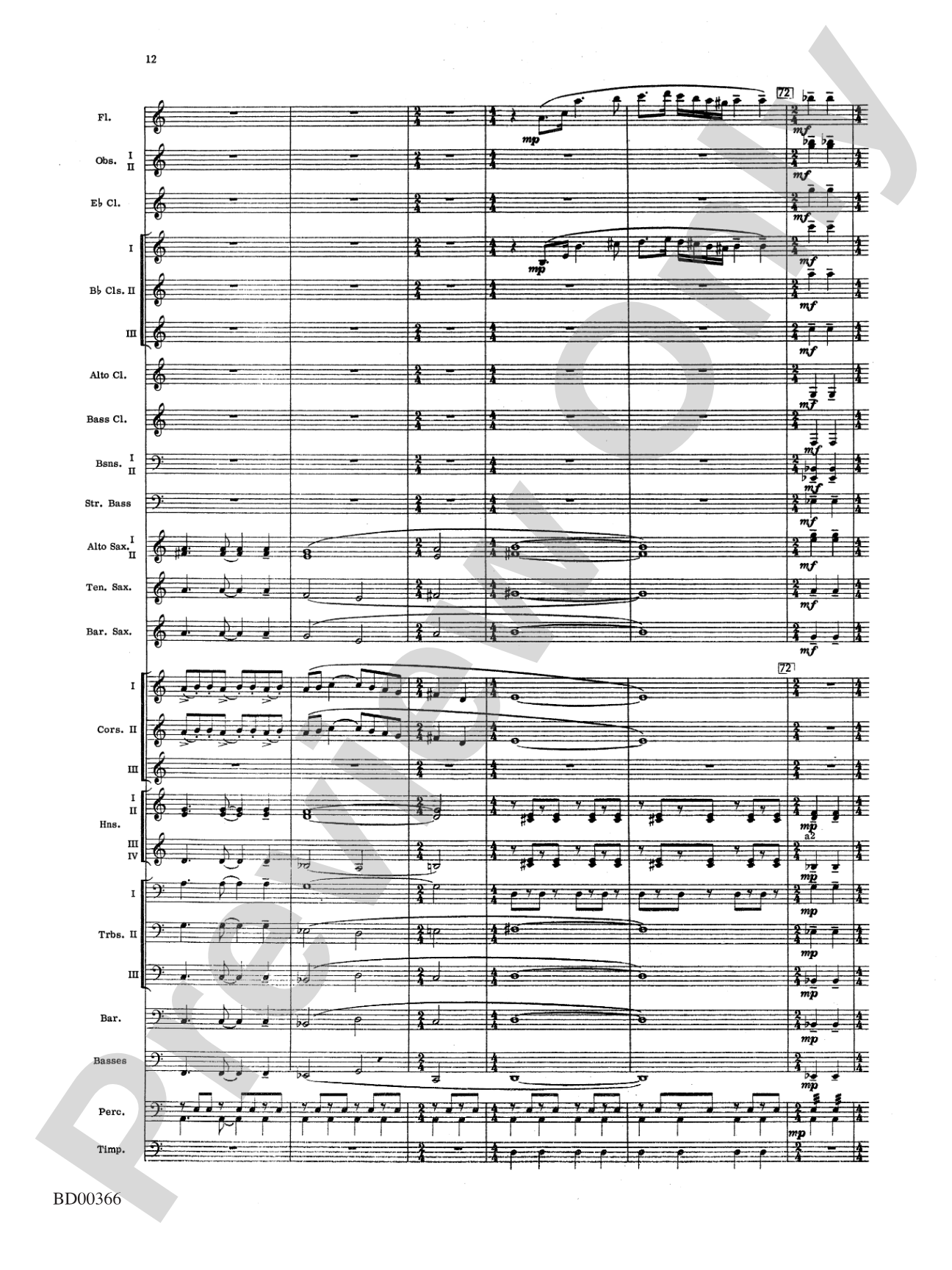Rhythm of the Winds: Concert Band Conductor Score & Parts