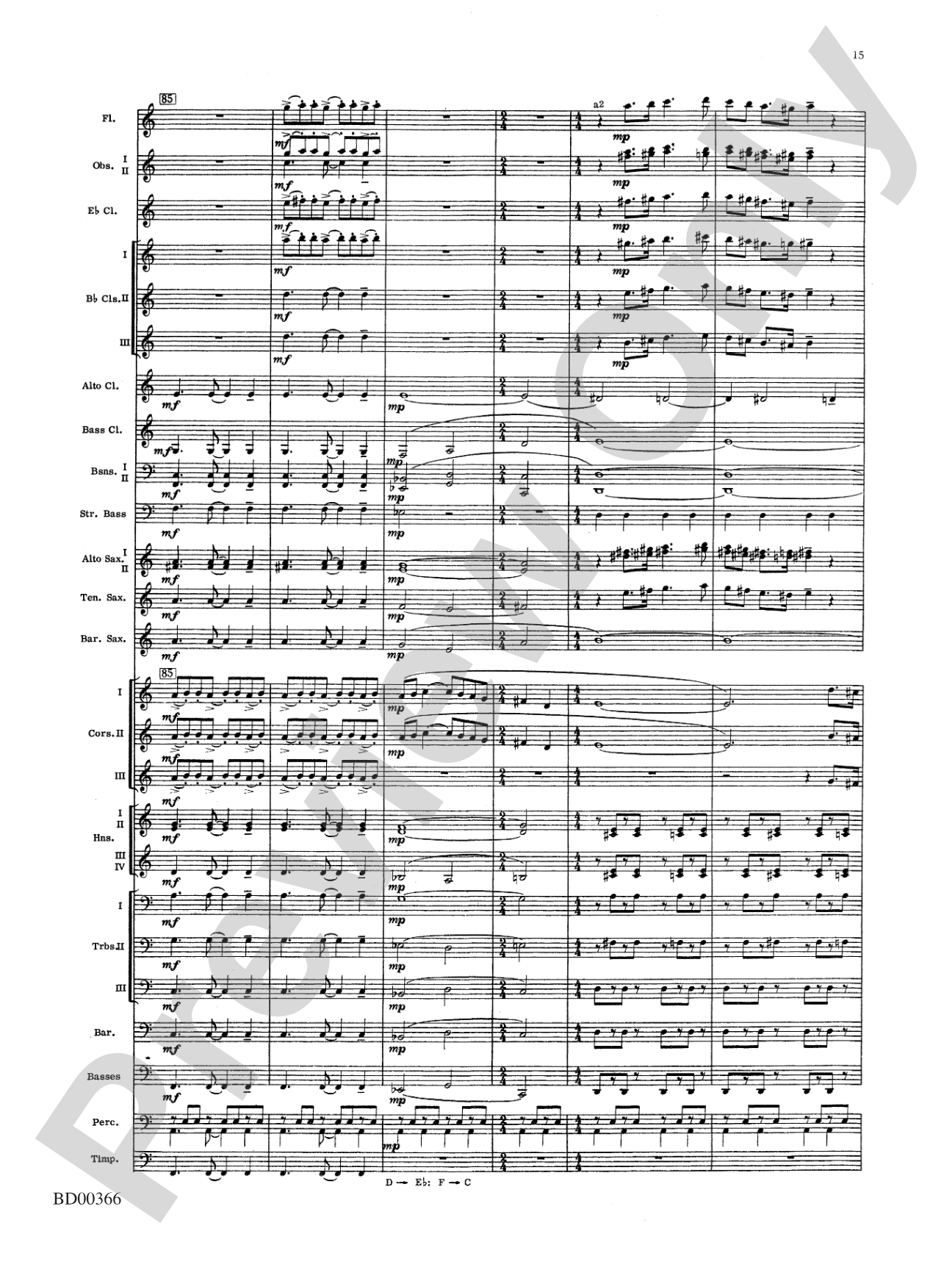 Rhythm of the Winds: Concert Band Conductor Score & Parts