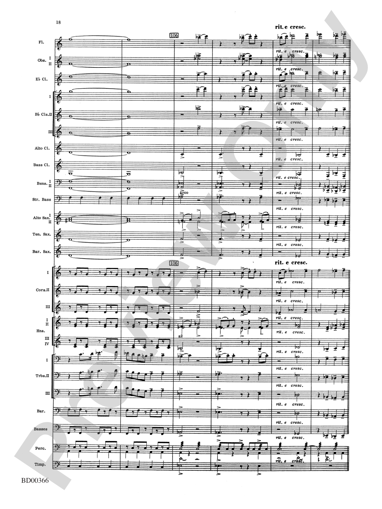 Rhythm of the Winds: Concert Band Conductor Score & Parts