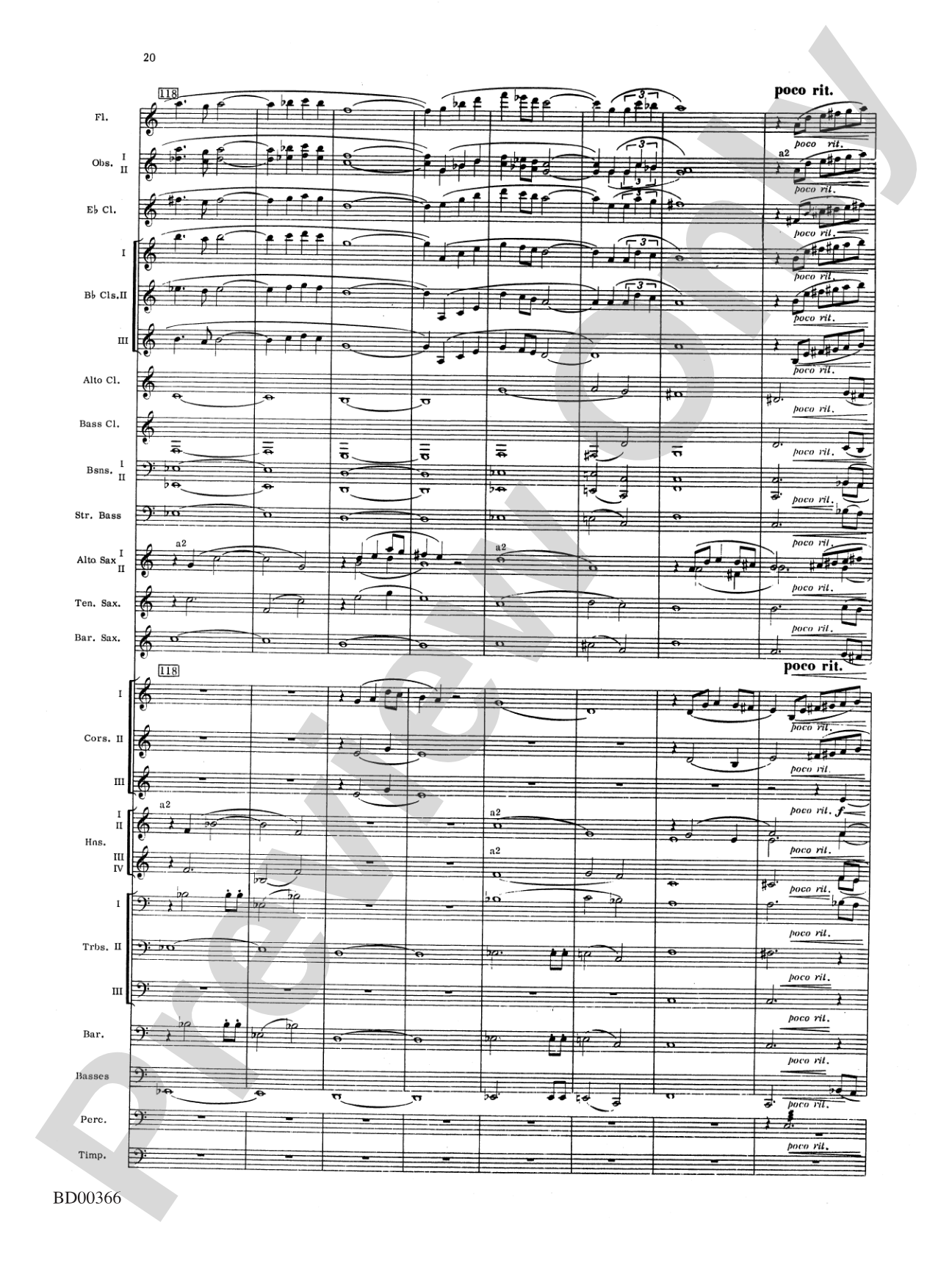 Rhythm of the Winds: Concert Band Conductor Score & Parts