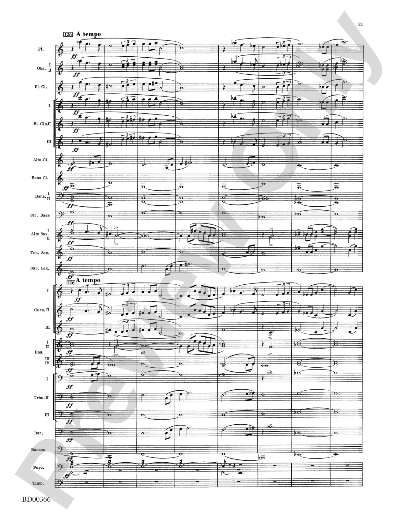 Rhythm of the Winds: Concert Band Conductor Score & Parts