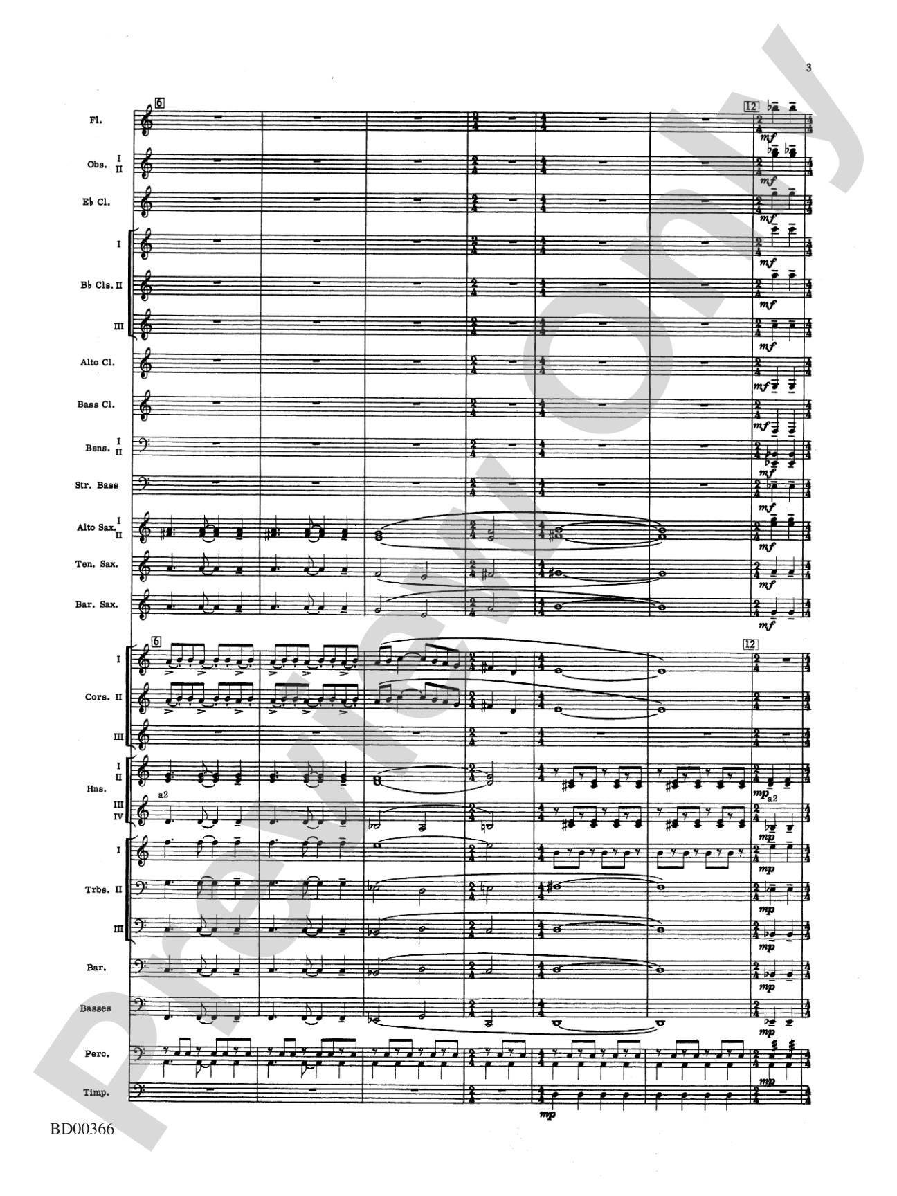 Rhythm of the Winds: Concert Band Conductor Score & Parts