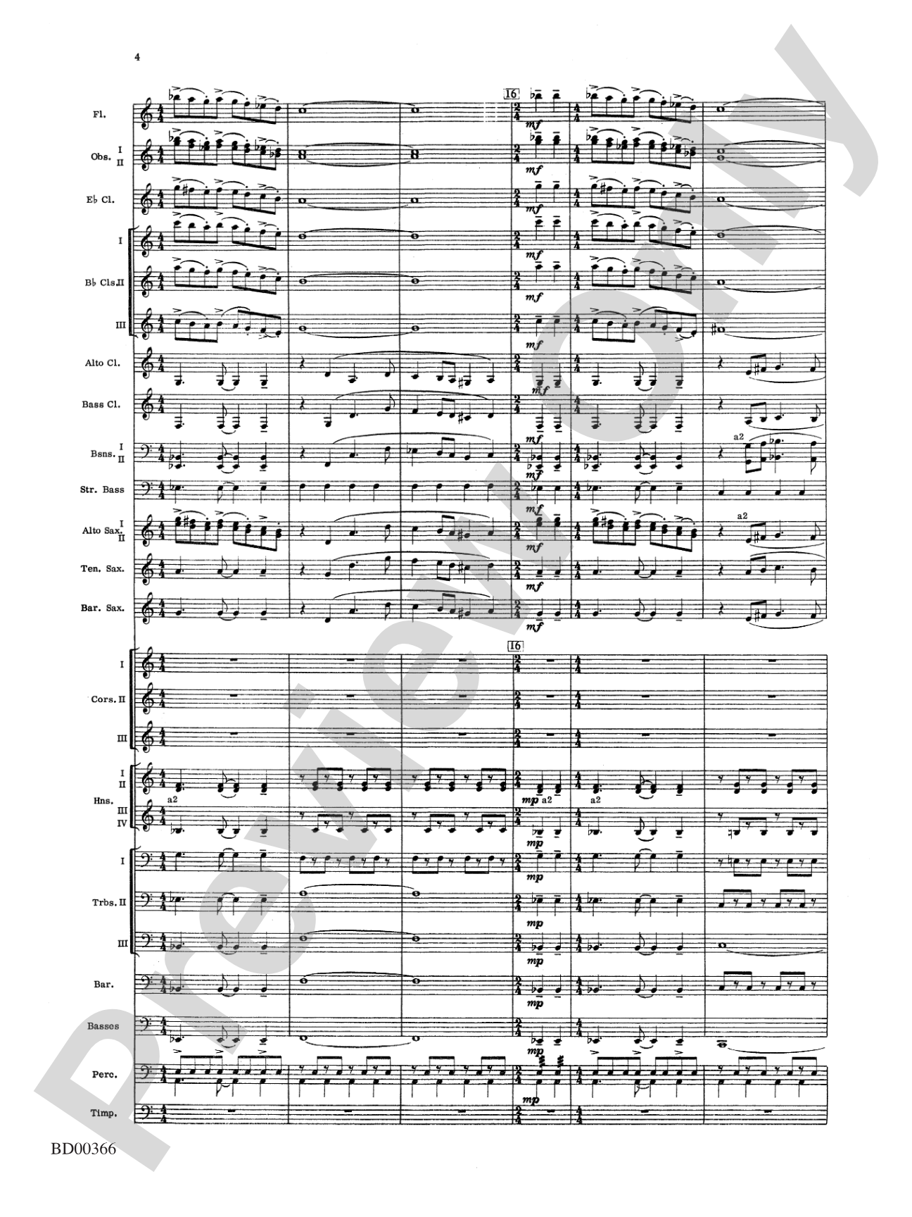 Rhythm of the Winds: Concert Band Conductor Score & Parts