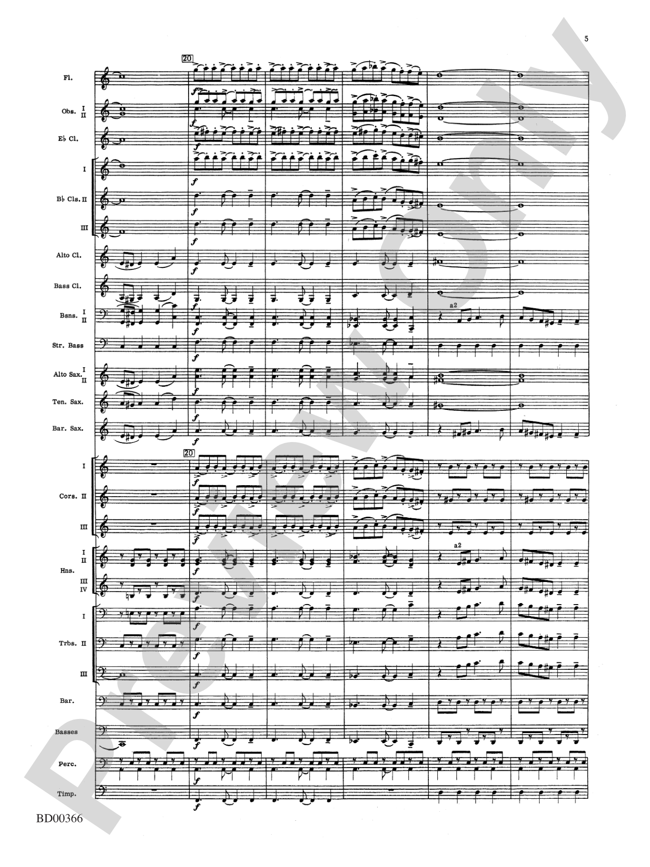 Rhythm of the Winds: Concert Band Conductor Score & Parts