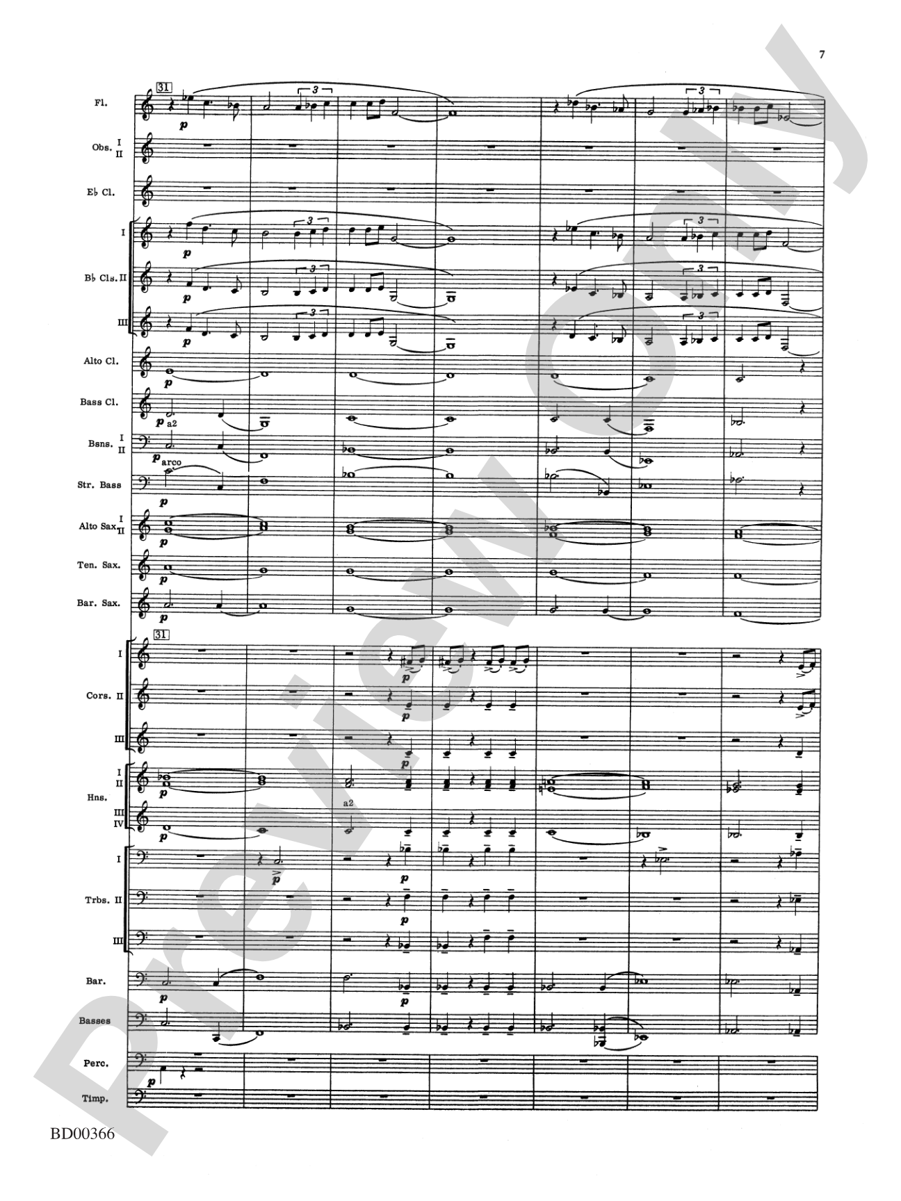 Rhythm of the Winds: Concert Band Conductor Score & Parts