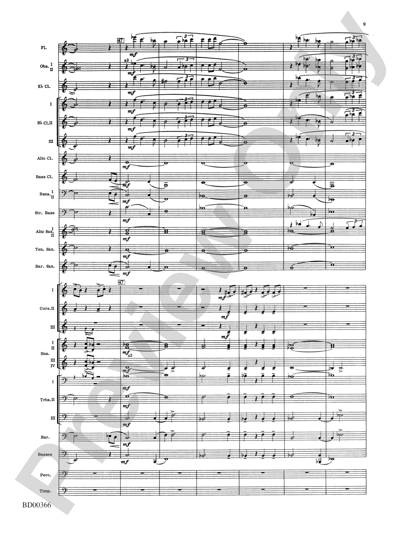 Rhythm of the Winds: Concert Band Conductor Score & Parts