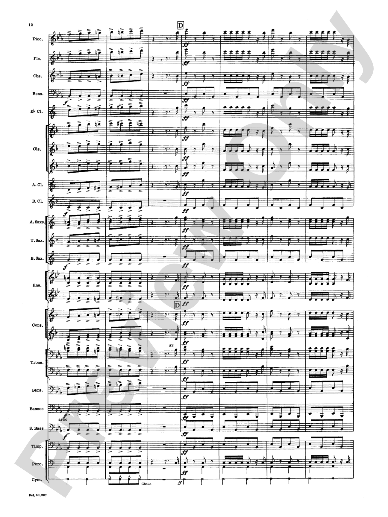 March and Procession of Bacchus: Concert Band Conductor Score & Parts