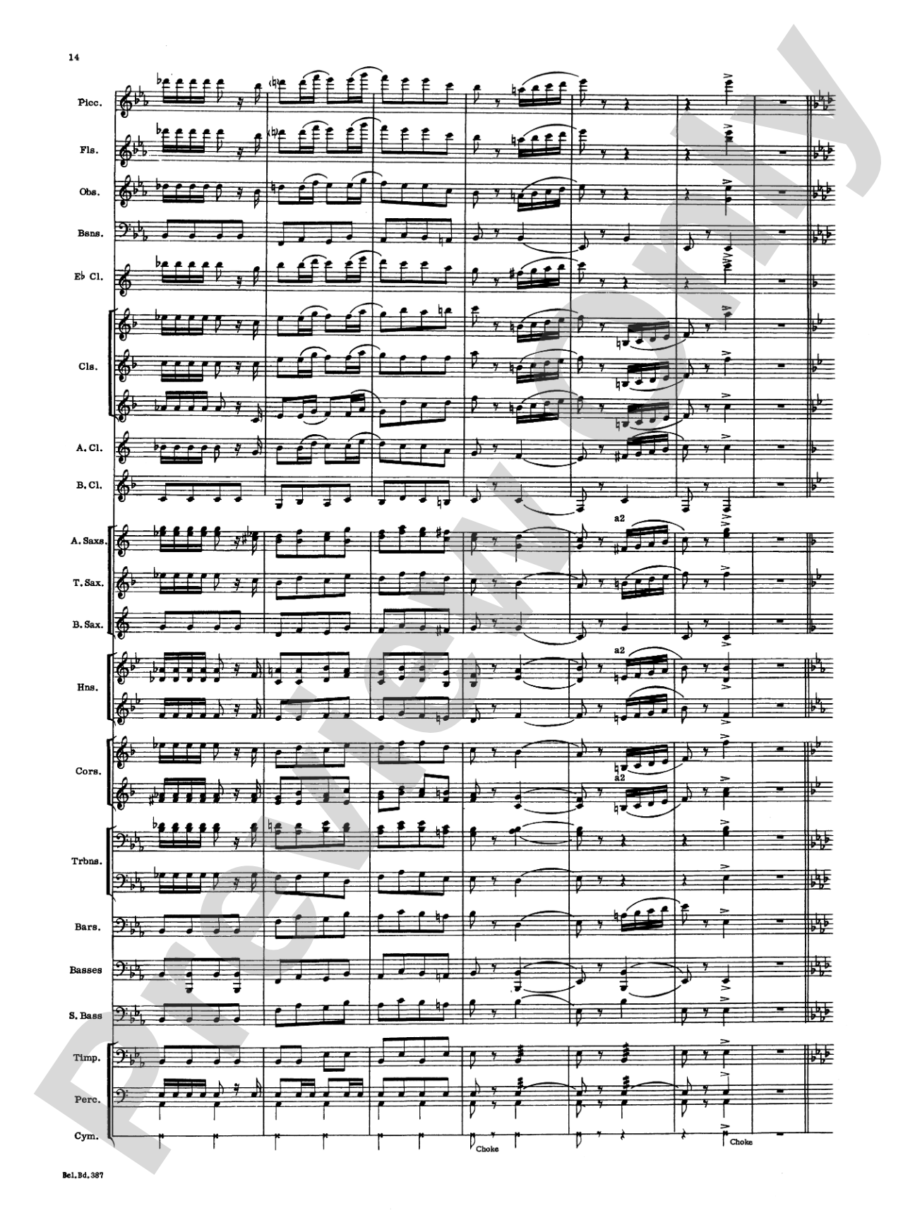 March and Procession of Bacchus: Concert Band Conductor Score & Parts