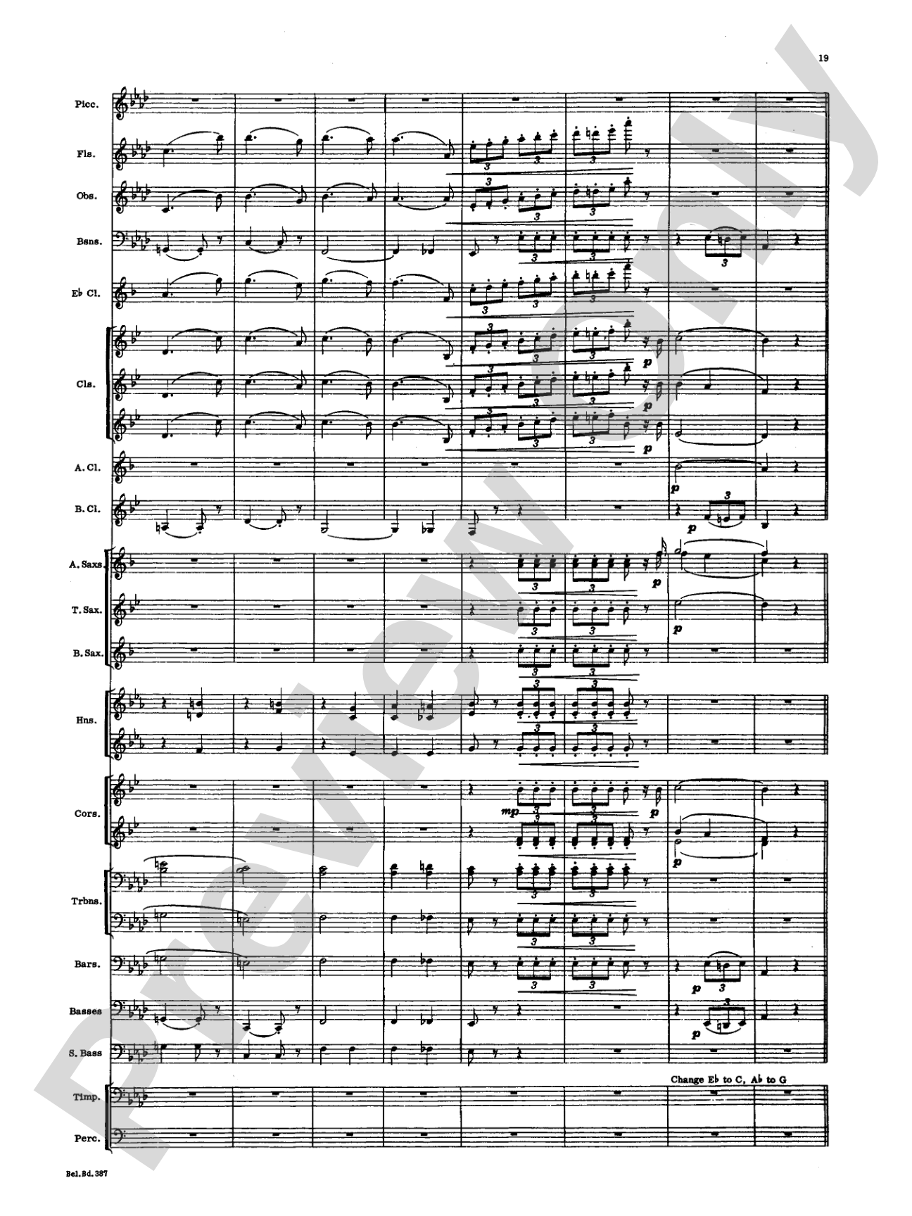 March and Procession of Bacchus: Concert Band Conductor Score & Parts