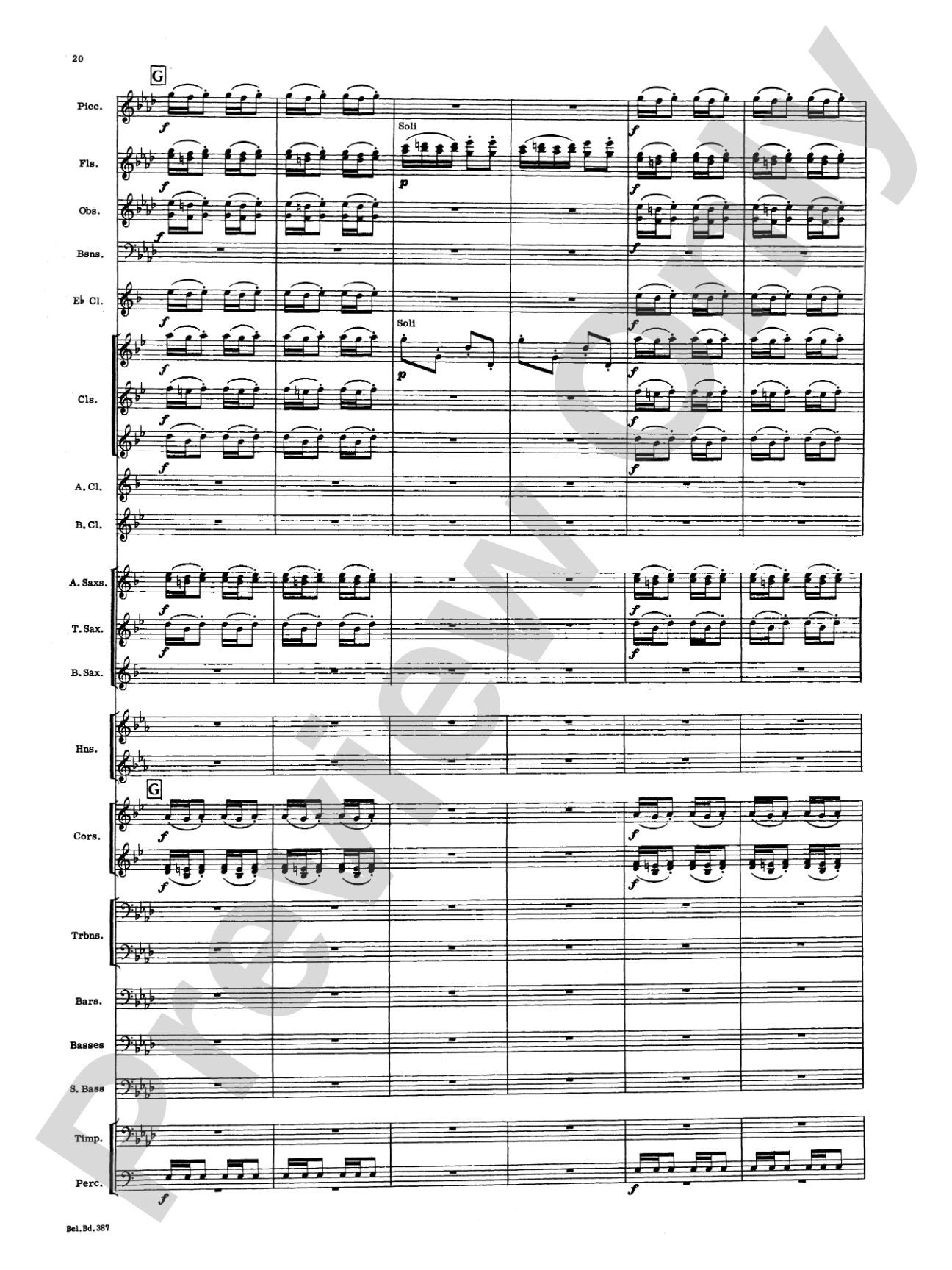 March and Procession of Bacchus: Concert Band Conductor Score & Parts