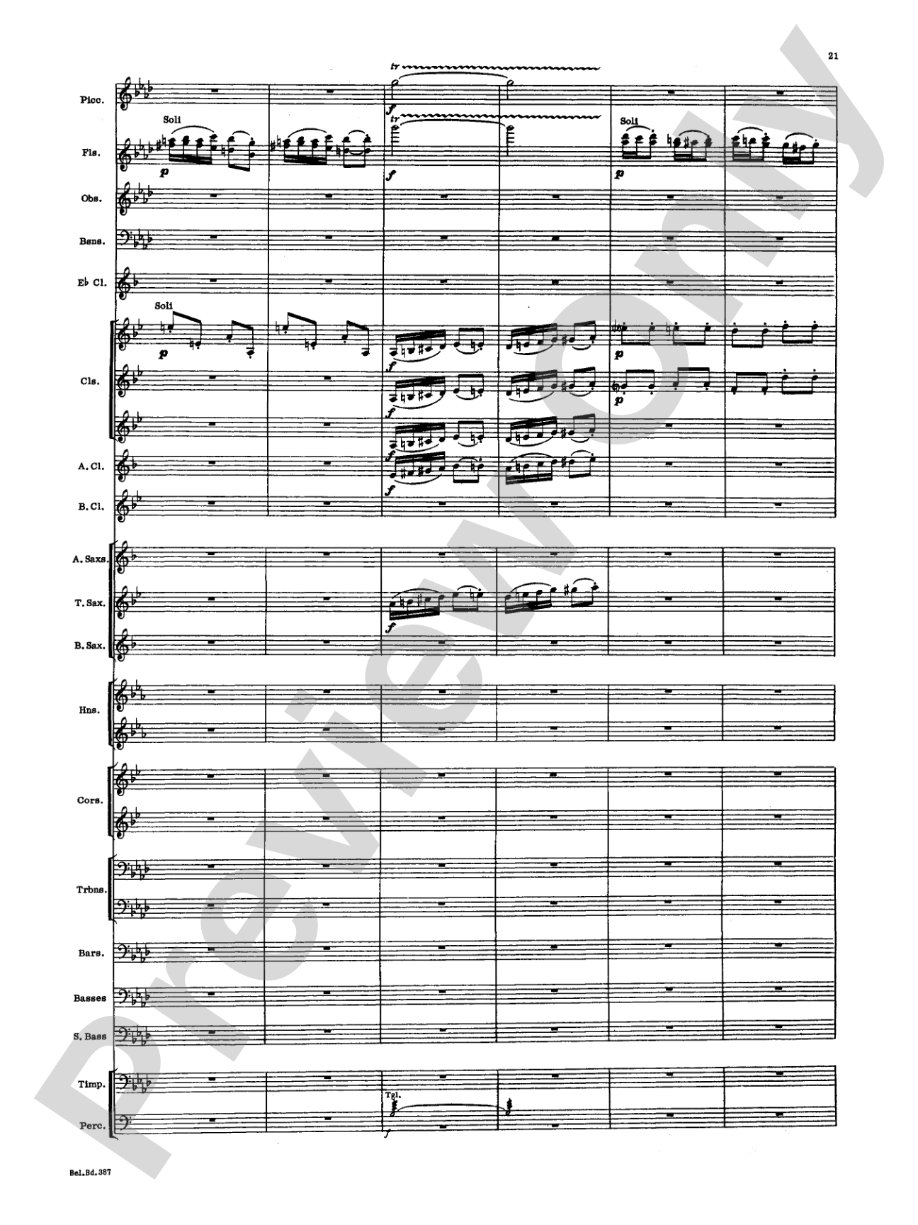 March and Procession of Bacchus: Concert Band Conductor Score & Parts