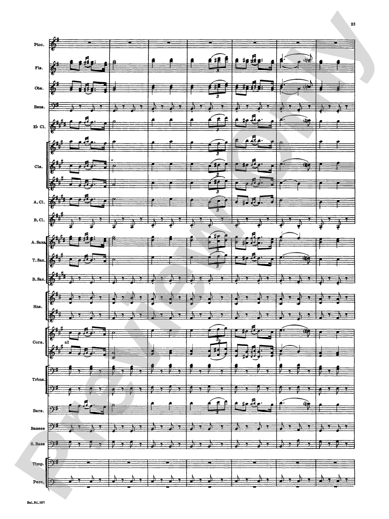 March and Procession of Bacchus: Concert Band Conductor Score & Parts