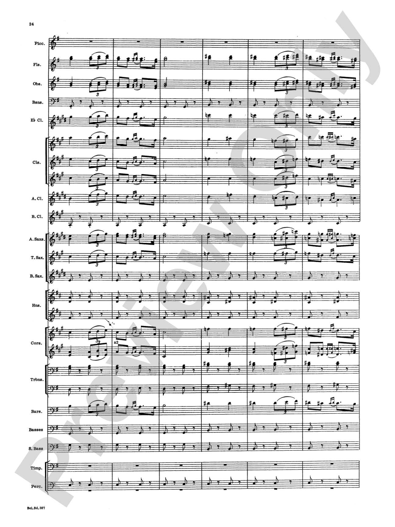 March and Procession of Bacchus: Concert Band Conductor Score & Parts