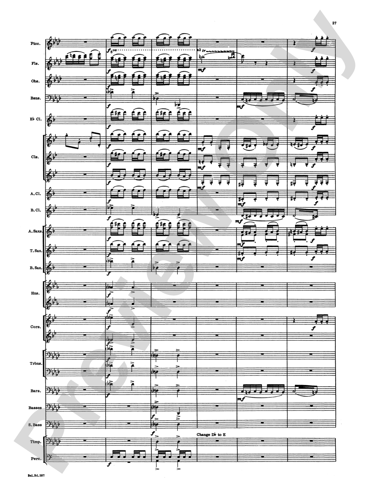March and Procession of Bacchus: Concert Band Conductor Score & Parts