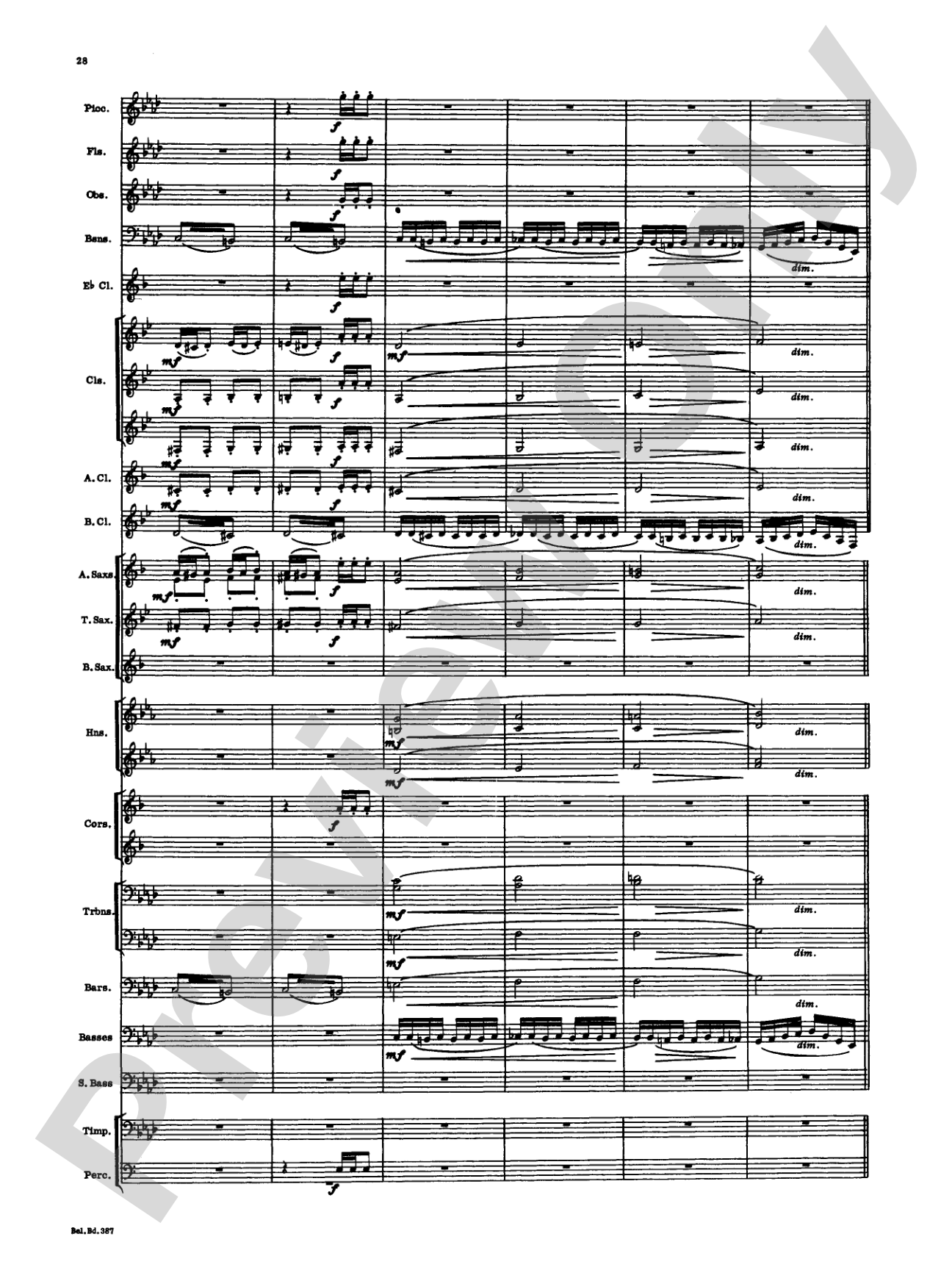 March and Procession of Bacchus: Concert Band Conductor Score & Parts