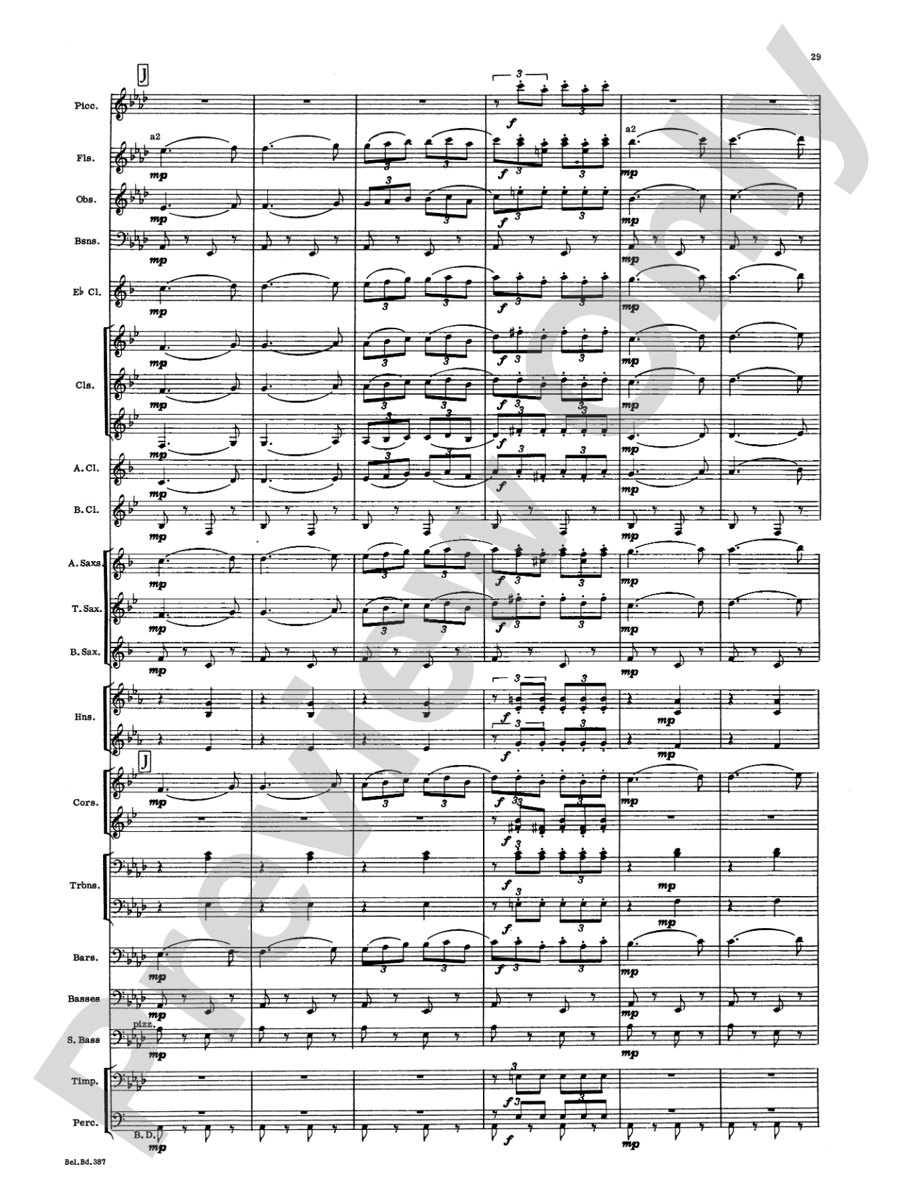 March and Procession of Bacchus: Concert Band Conductor Score & Parts