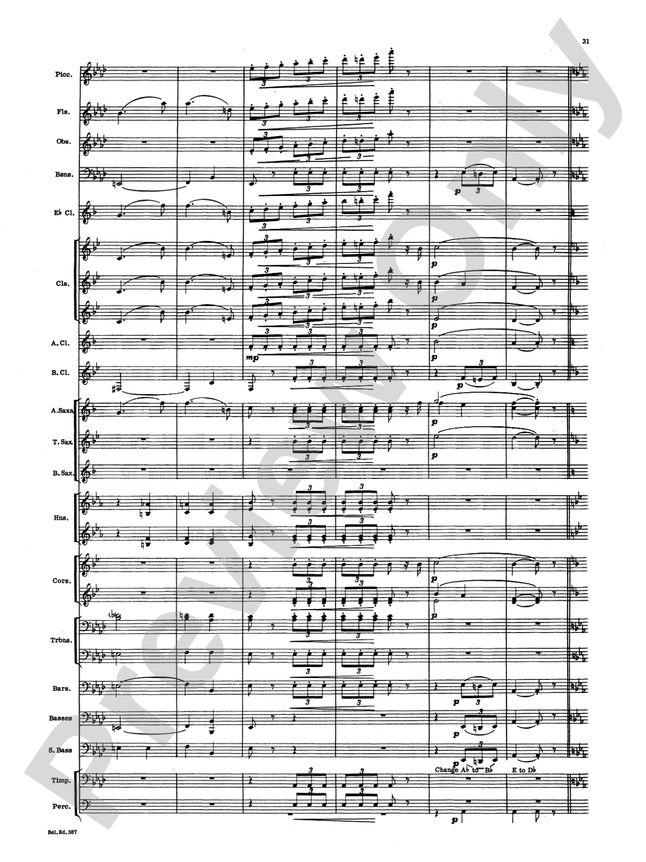 March and Procession of Bacchus: Concert Band Conductor Score & Parts