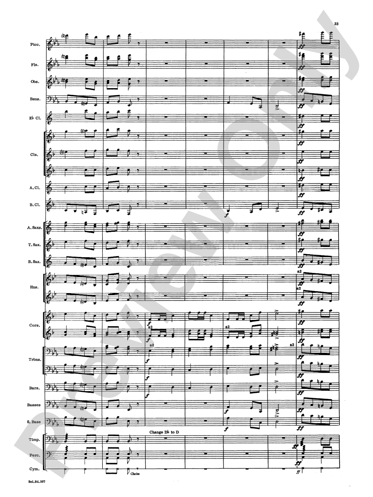 March and Procession of Bacchus: Concert Band Conductor Score & Parts