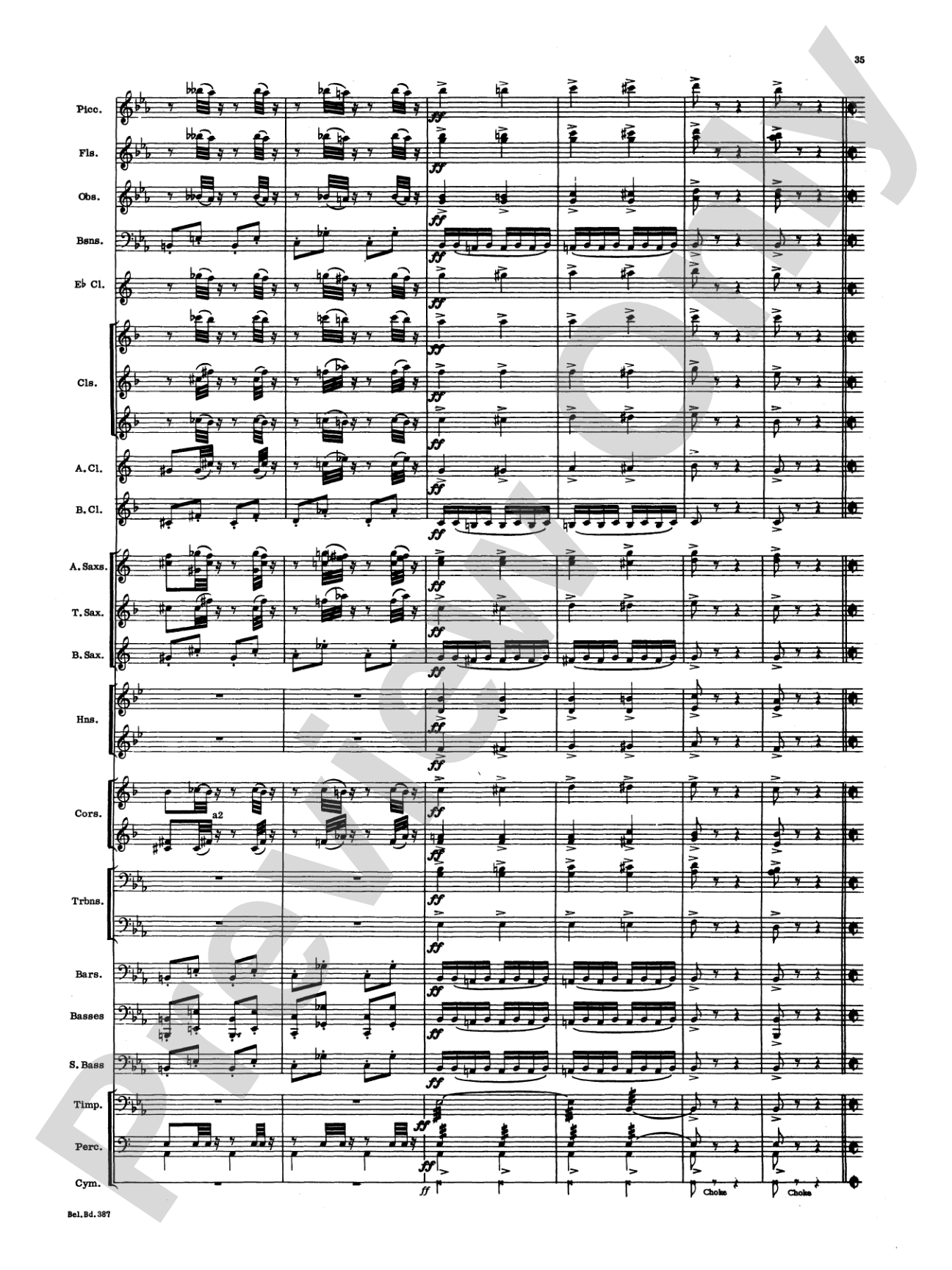 March and Procession of Bacchus: Concert Band Conductor Score & Parts