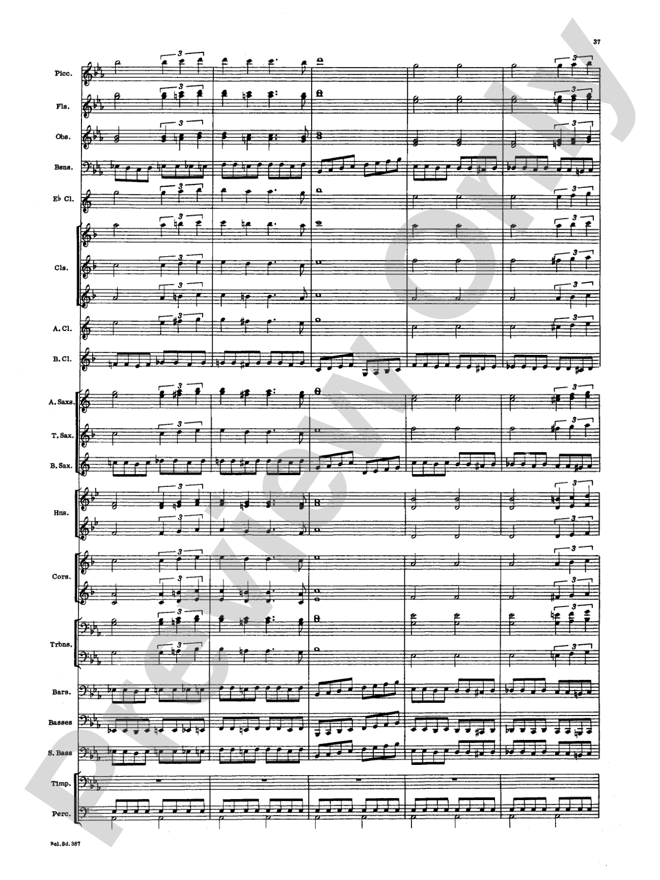March and Procession of Bacchus: Concert Band Conductor Score & Parts