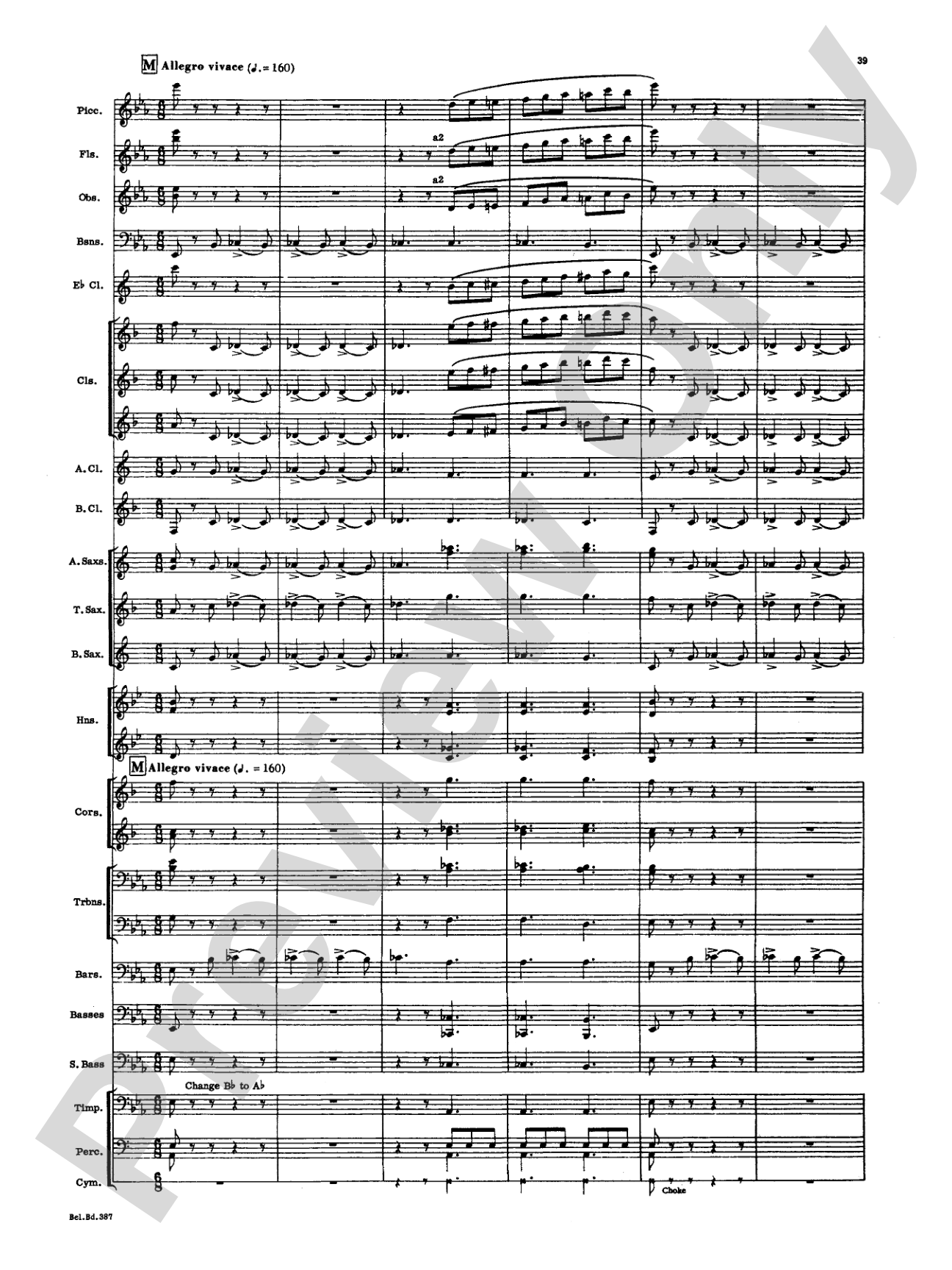 March and Procession of Bacchus: Concert Band Conductor Score & Parts