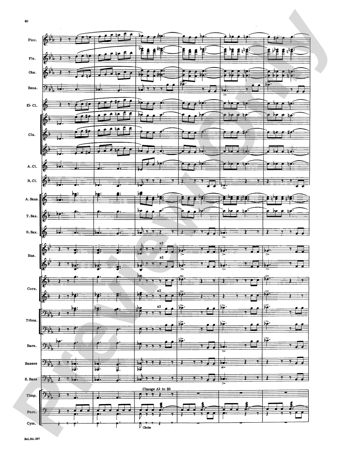March and Procession of Bacchus: Concert Band Conductor Score & Parts