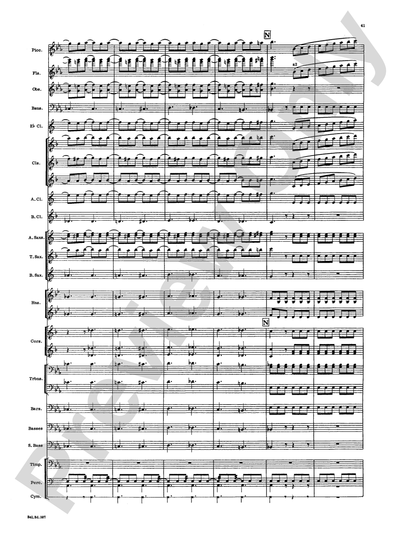 March and Procession of Bacchus: Concert Band Conductor Score & Parts