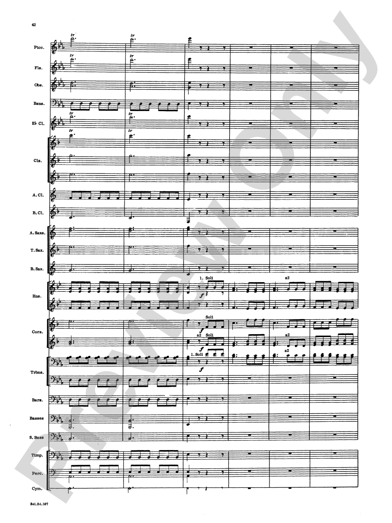 March and Procession of Bacchus: Concert Band Conductor Score & Parts