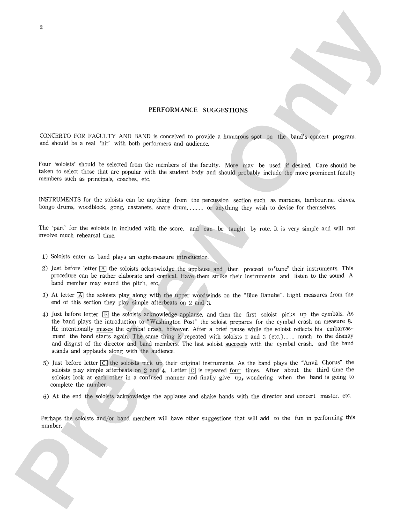 Concerto for Faculty and Band: Concert Band Conductor Score & Parts