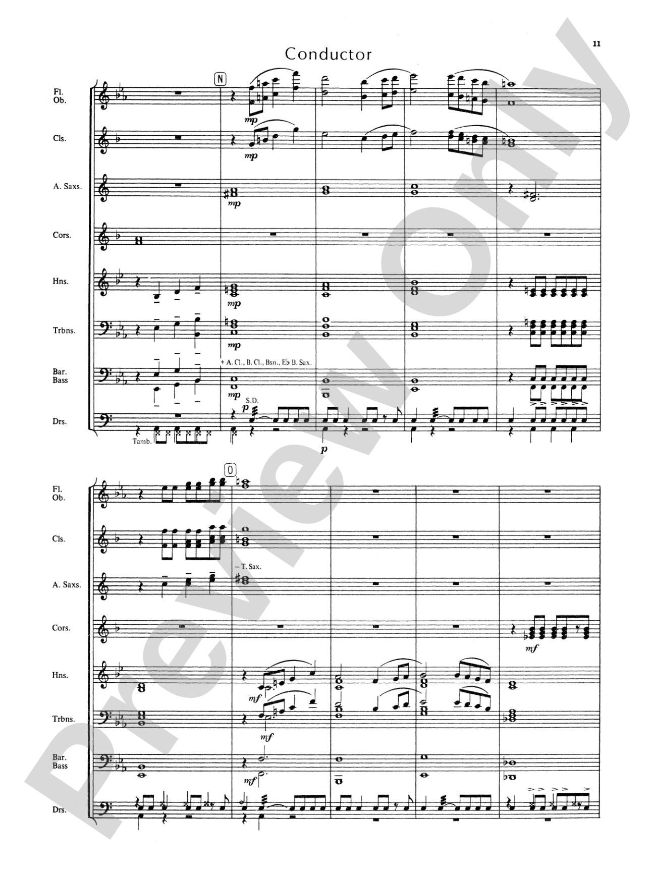 Blue Ridge Overture: Concert Band Conductor Score & Parts