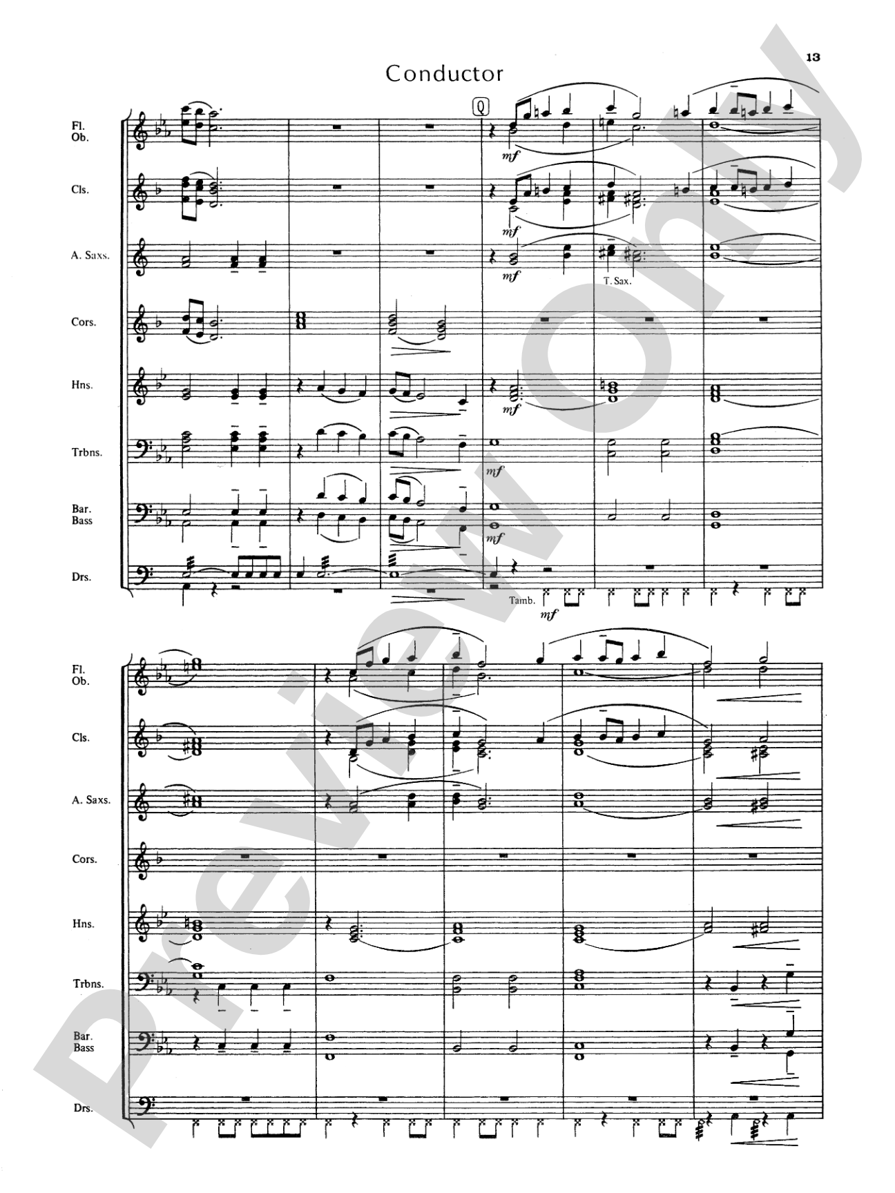 Blue Ridge Overture: Concert Band Conductor Score & Parts